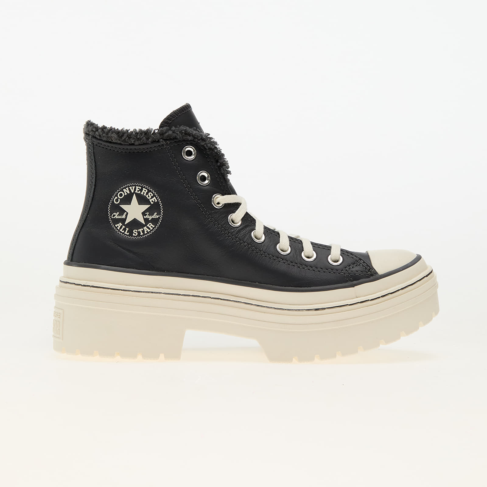 Women's sneakers and shoes Converse Chuck Taylor All Star Lugged Heel Sherpa Vamp Pyre/ Egret/ Egret
