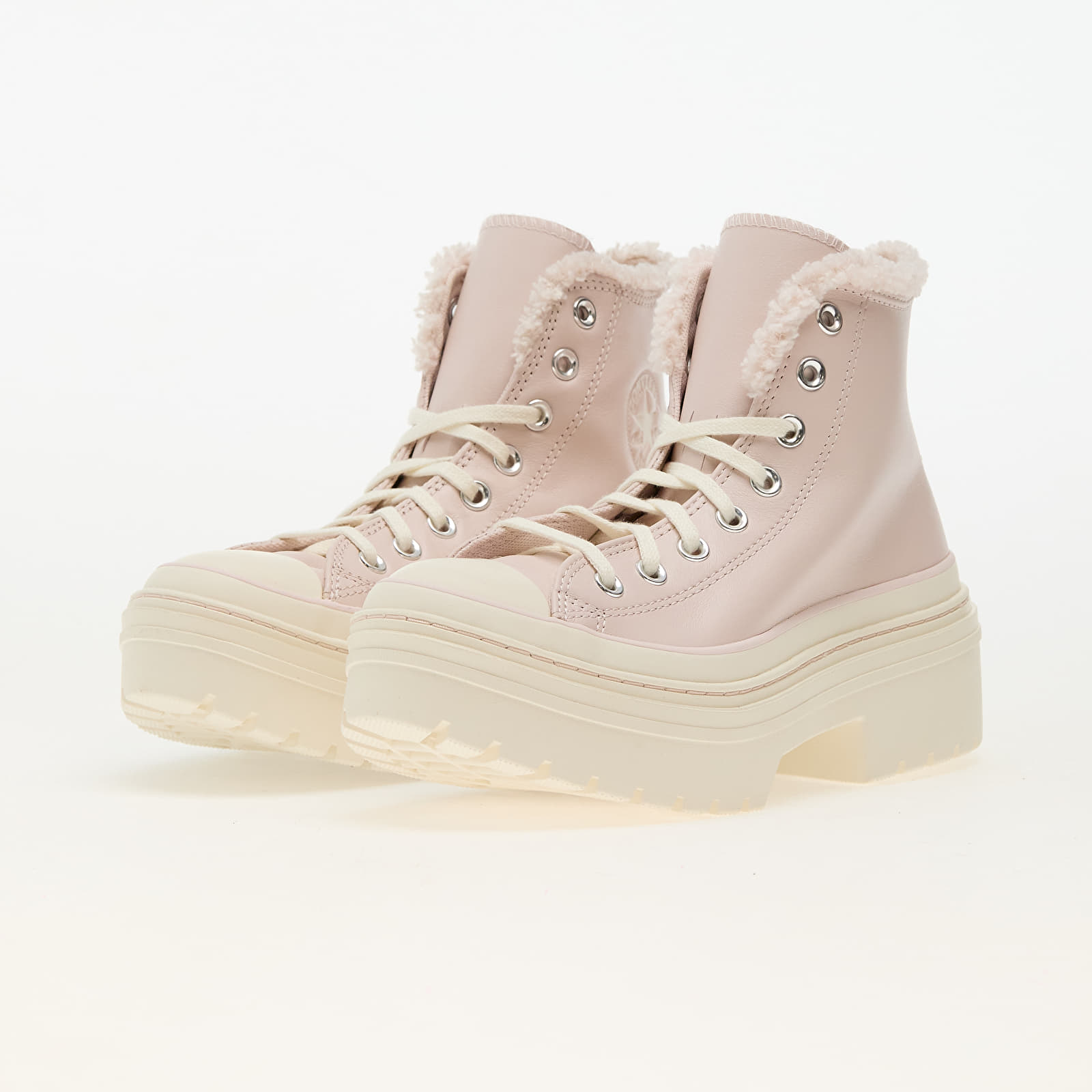 Ženske tenisice i cipele Converse Chuck Taylor All Star Lugged Heel Sherpa Blush Hush/ Egret/ Egret