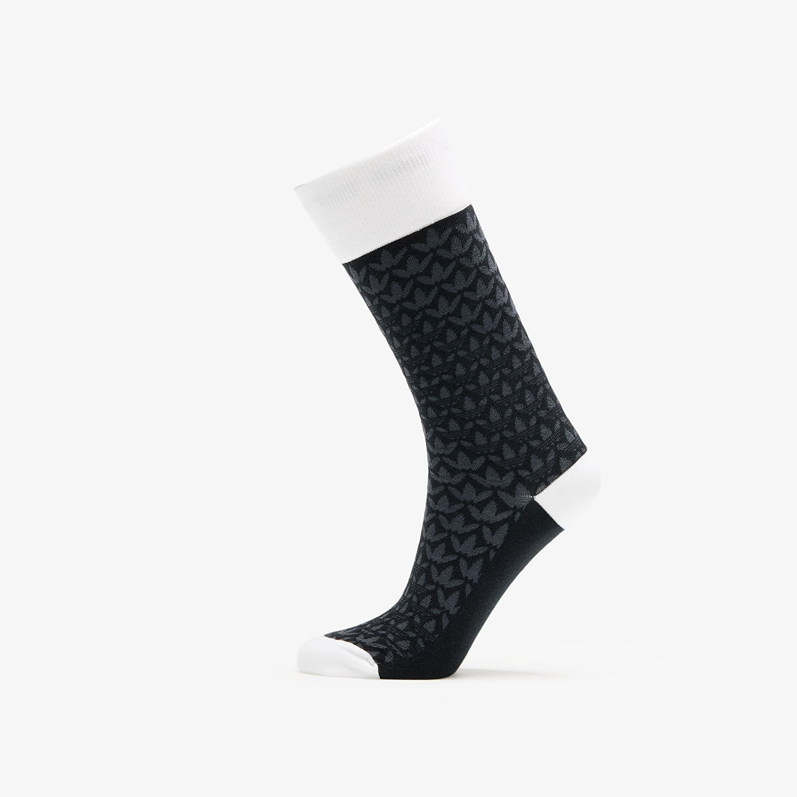 Sokid adidas Monogram Crew Socks 2-Pack Black/ White