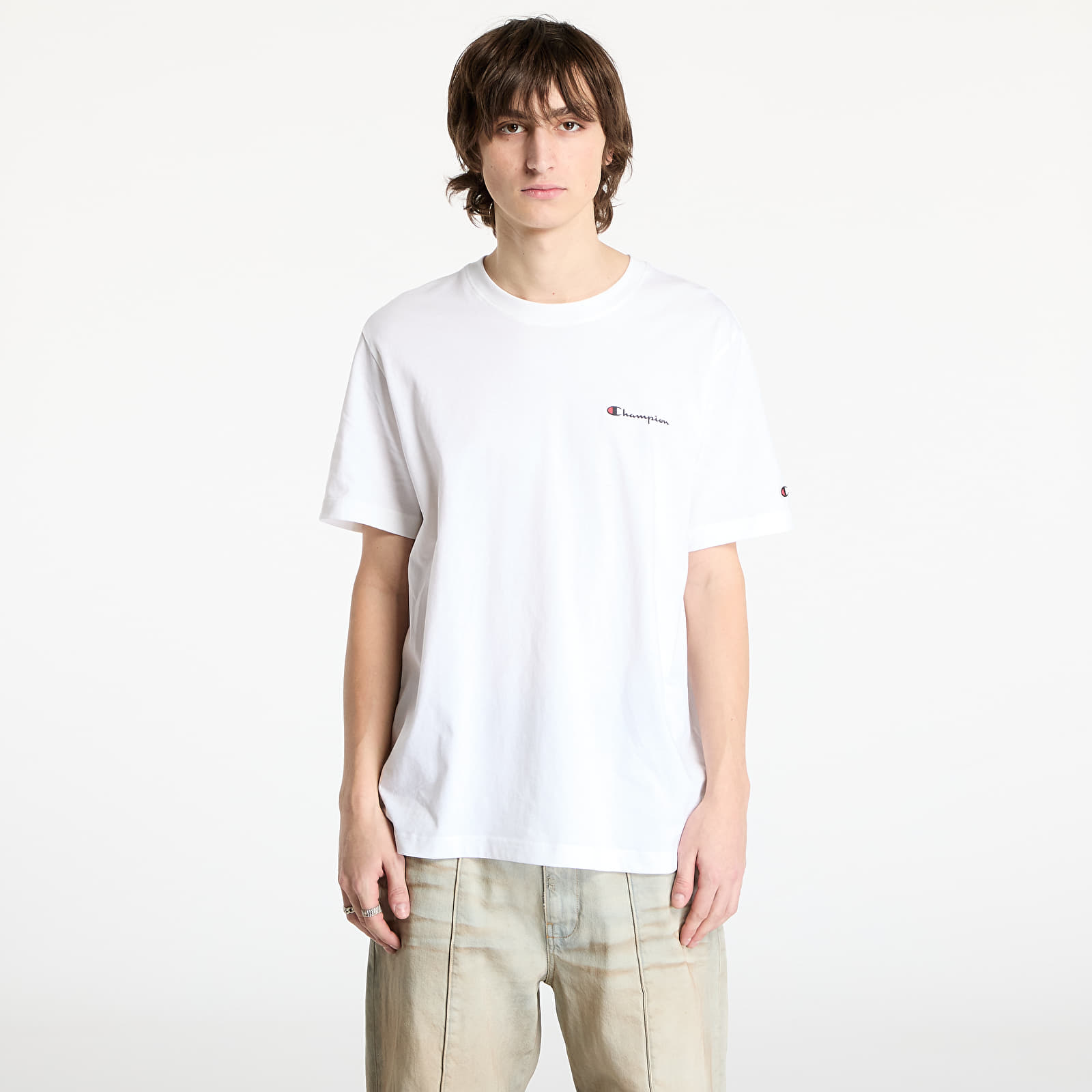 Ανδρικά μπλουζάκια Champion SS Tee White