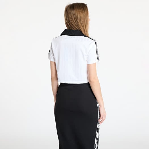 Women's tops adidas Adicolor Football Jacquard V-Neck Crop