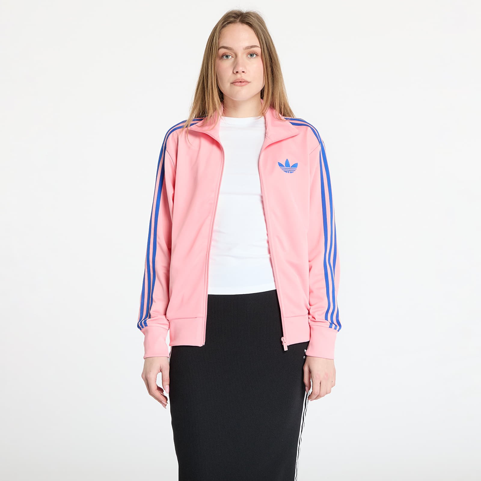 Women's Sweatshirts adidas Firebird Adicolor Classic Loose Tracktop Semi Pink Spark/ Blue