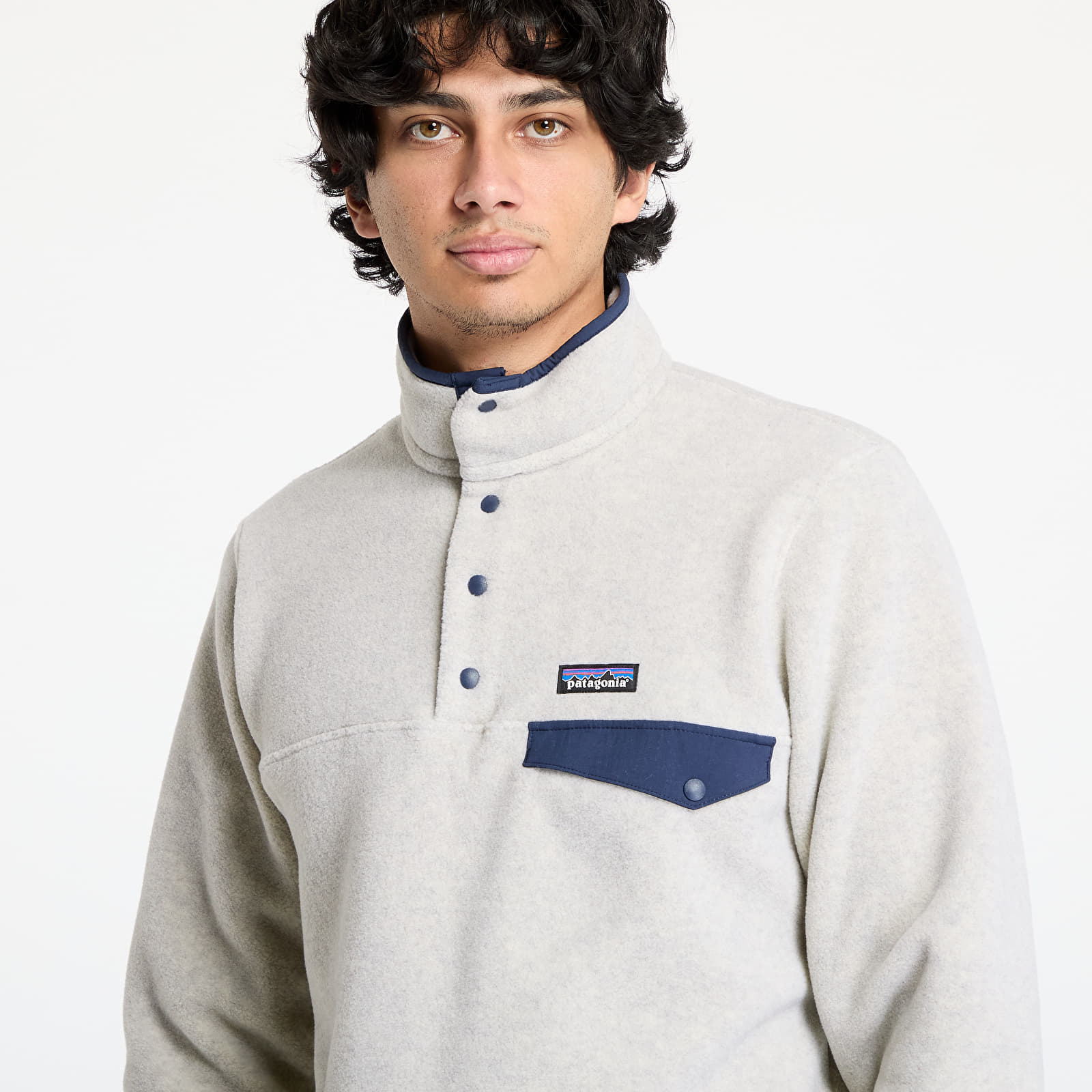 Bluzy Patagonia M's LW Synch Snap-T P/O Oatmeal Heather