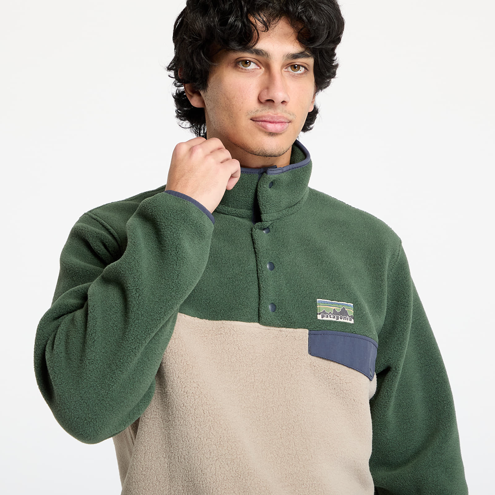 Sudaderas Patagonia M's LW Synch Snap-T P/O Seabird Grey