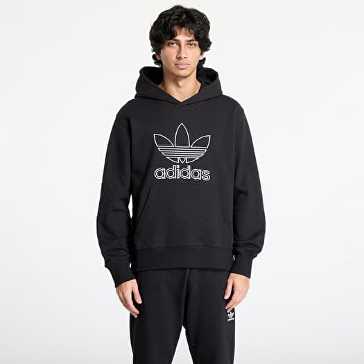 adidas Adicolor Outline Trefoil Hoody Black