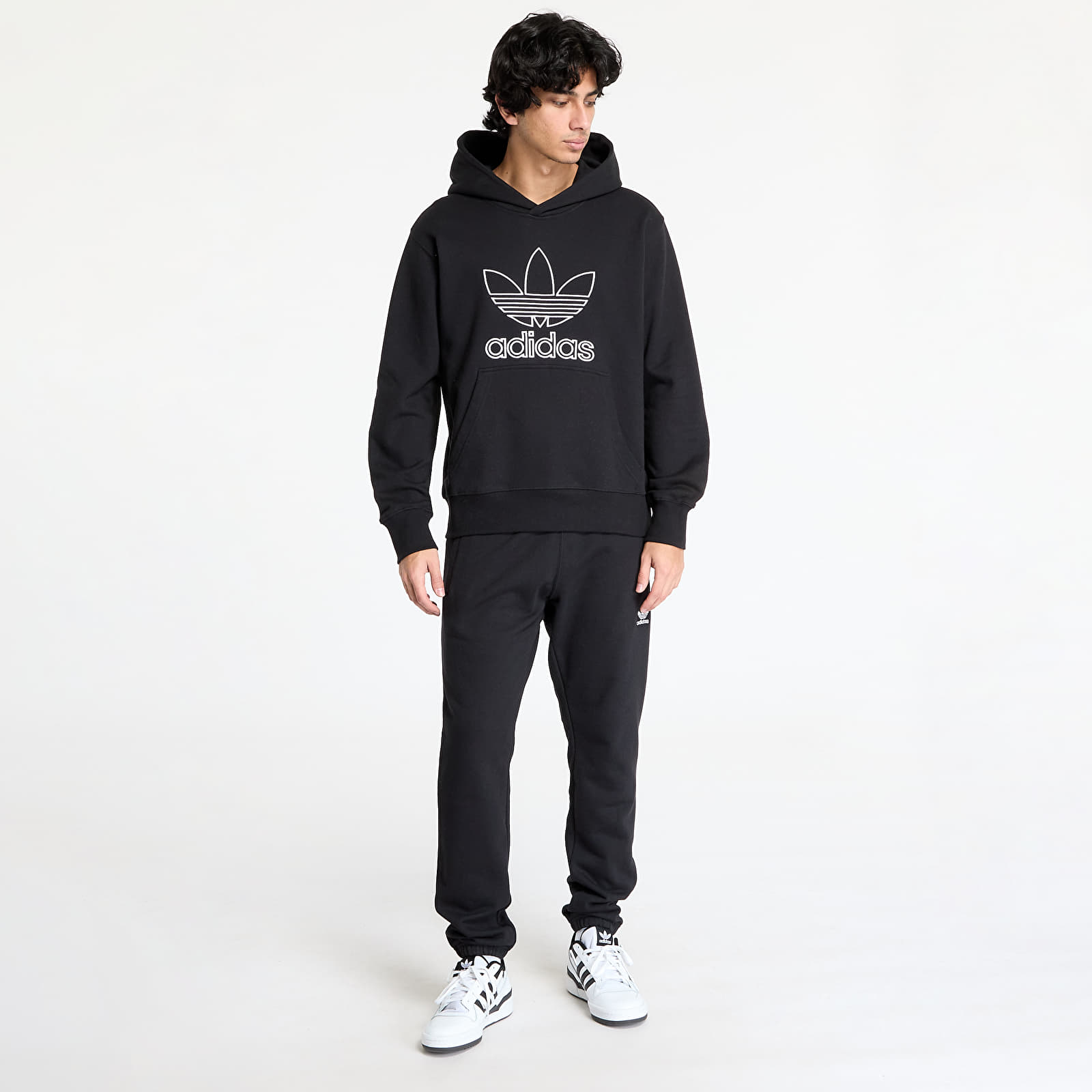Hoodies and sweatshirts  adidas Adicolor Outline Trefoil Hoody Black