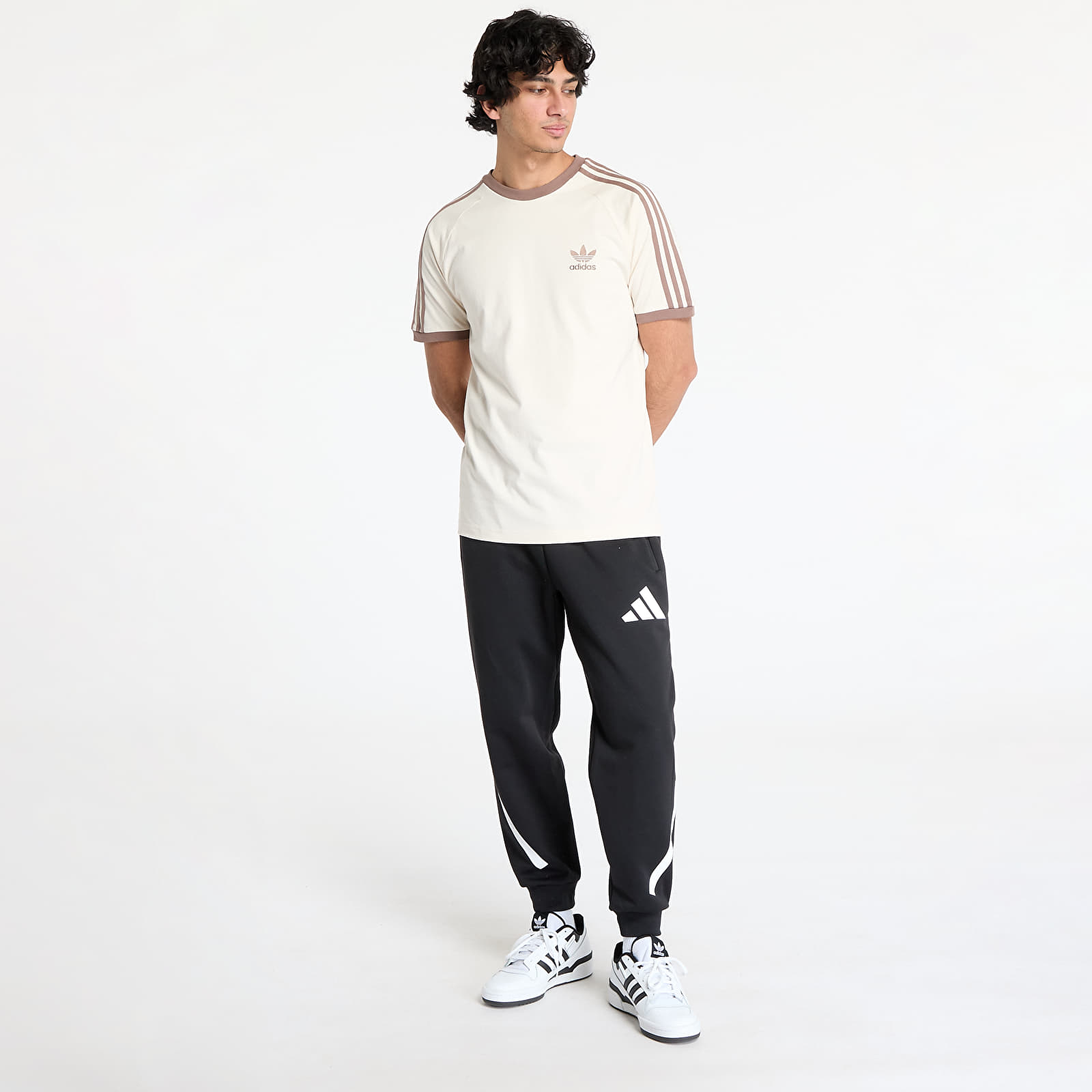 Men's T-shirts adidas Adicolor Classics 3-Stripes T-Shirt Wonder White