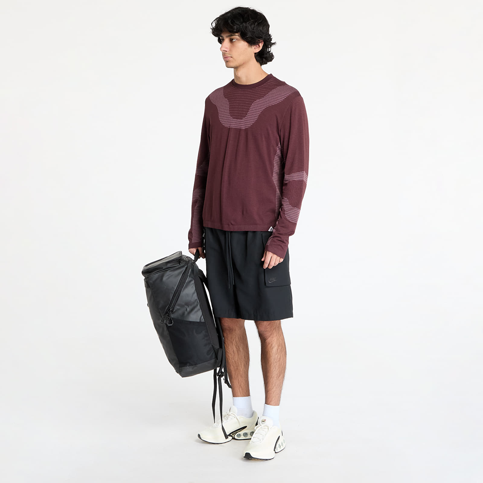 Camisetas hombre Nike ACG "Delta River" Dri-FIT ADV Long - Sleeve Base Layer Burgundy Crush/ Beyond Pink