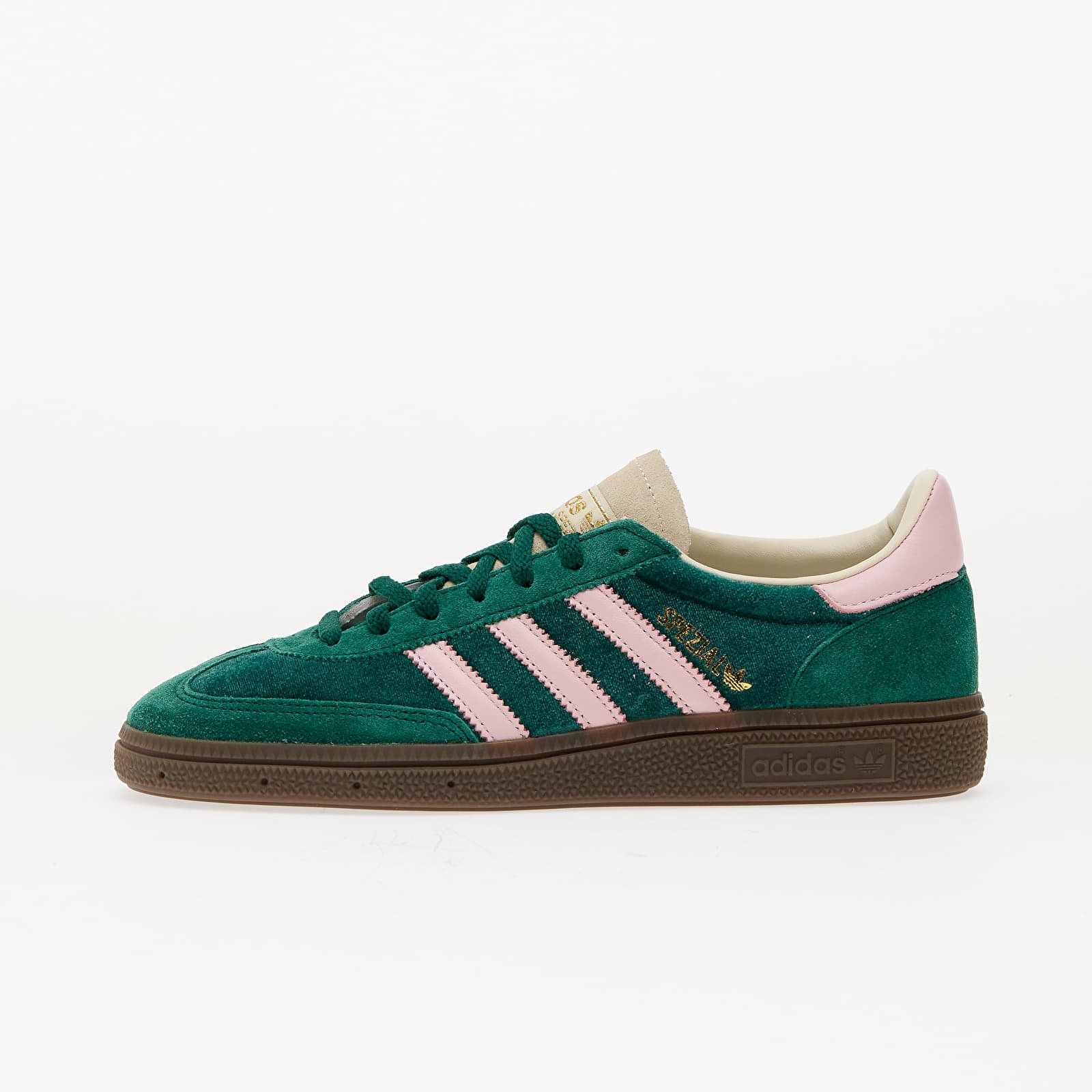 Naisten lenkkarit ja kengät adidas Handball Spezial W Collegiate Green/ Clear Pink/ Cream White