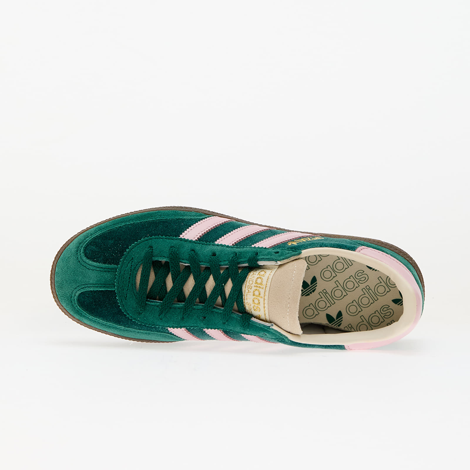 Naisten lenkkarit ja kengät adidas Handball Spezial W Collegiate Green/ Clear Pink/ Cream White