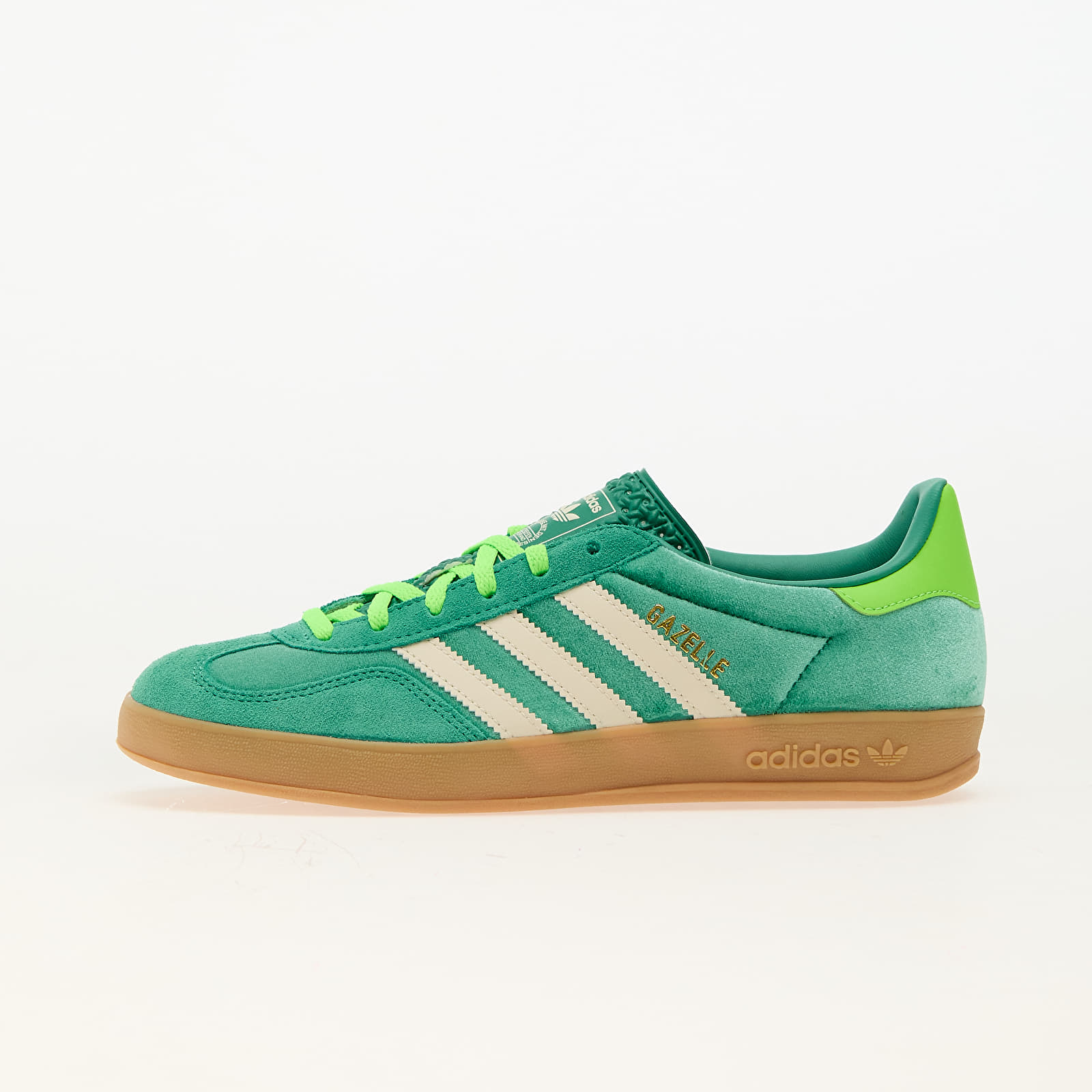 Buty damskie adidas Gazelle Indoor W Semi Court Green/ Cream White/ Solar Green