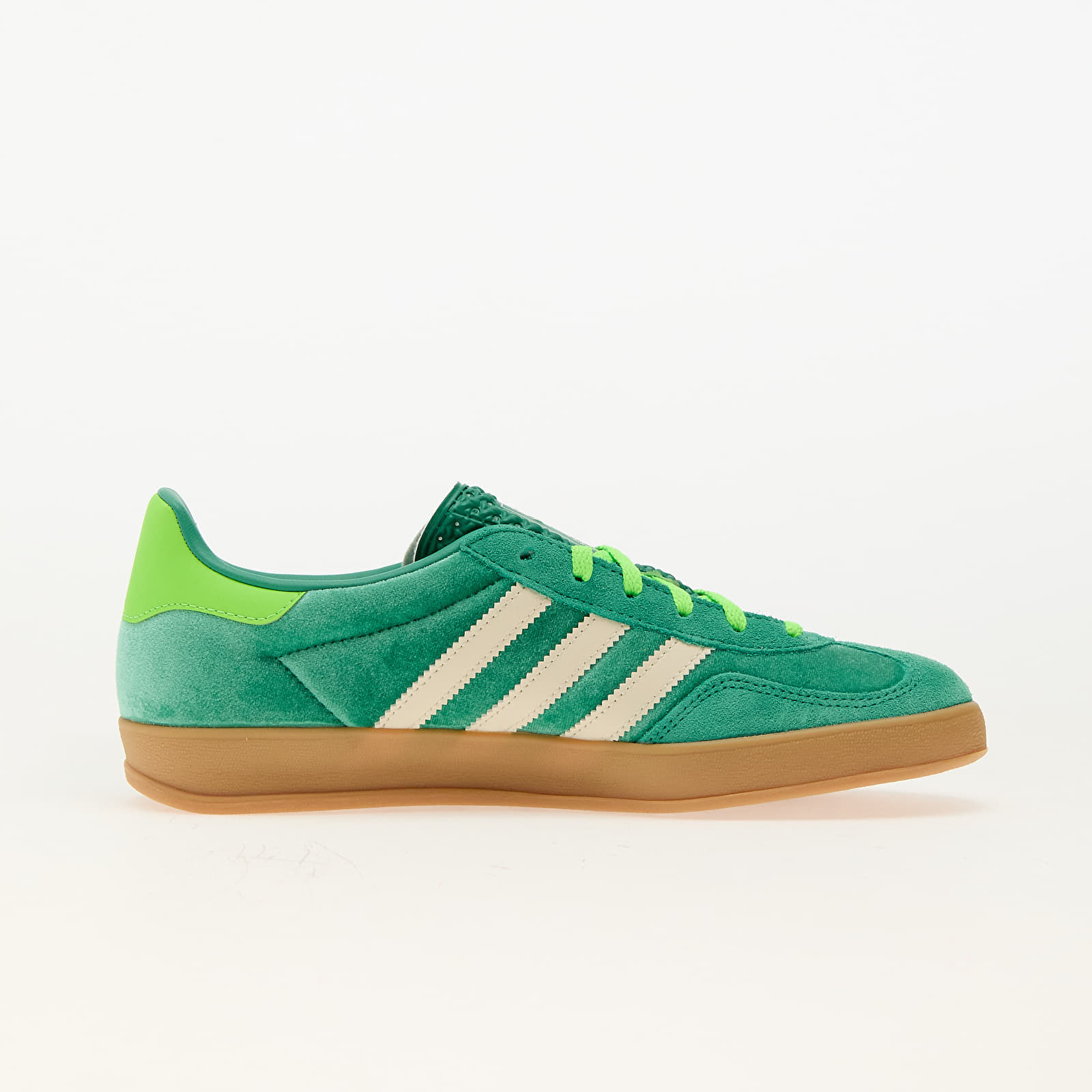 Buty damskie adidas Gazelle Indoor W Semi Court Green/ Cream White/ Solar Green