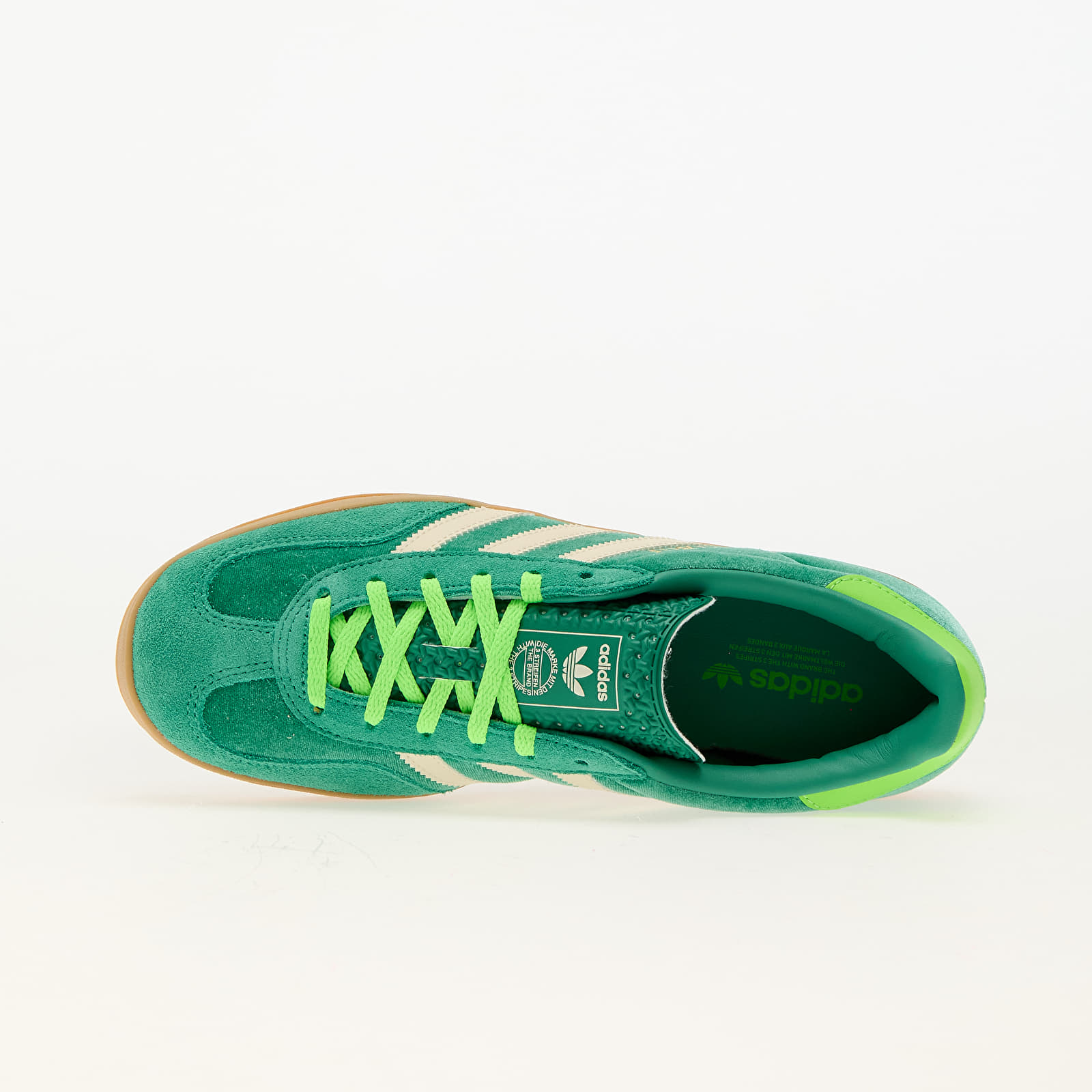 Buty damskie adidas Gazelle Indoor W Semi Court Green/ Cream White/ Solar Green