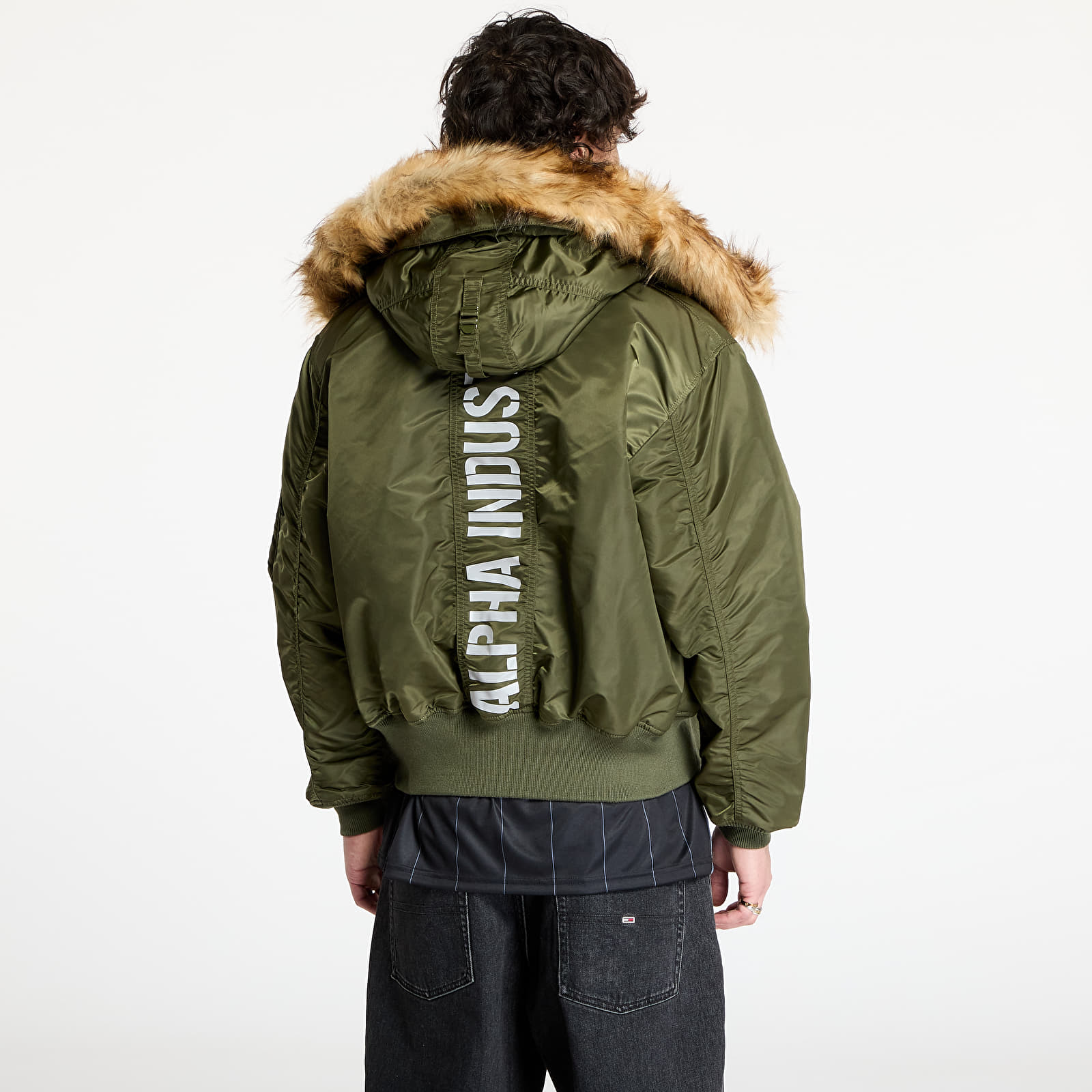 Casacos Alpha Industries 45P Hooded Custom Dark Olive