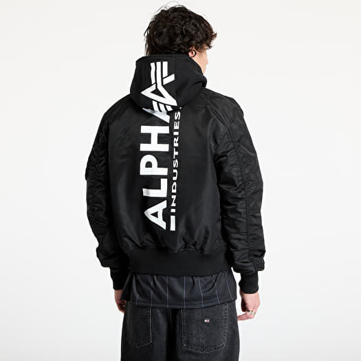 Alpha Industries MA - 1 ZH Back Print Black | Queens