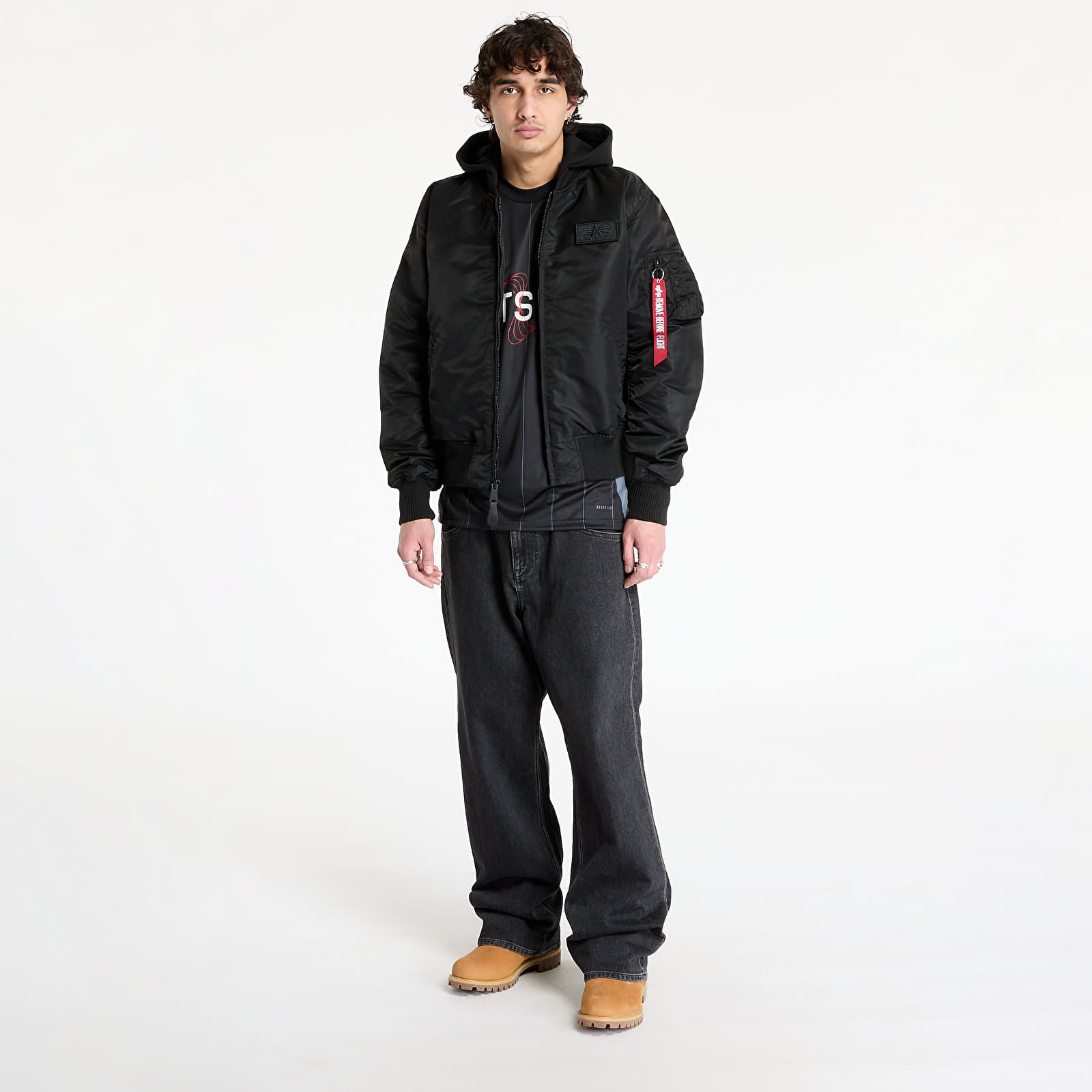 Jassen Alpha Industries MA - 1 ZH Back Print Black