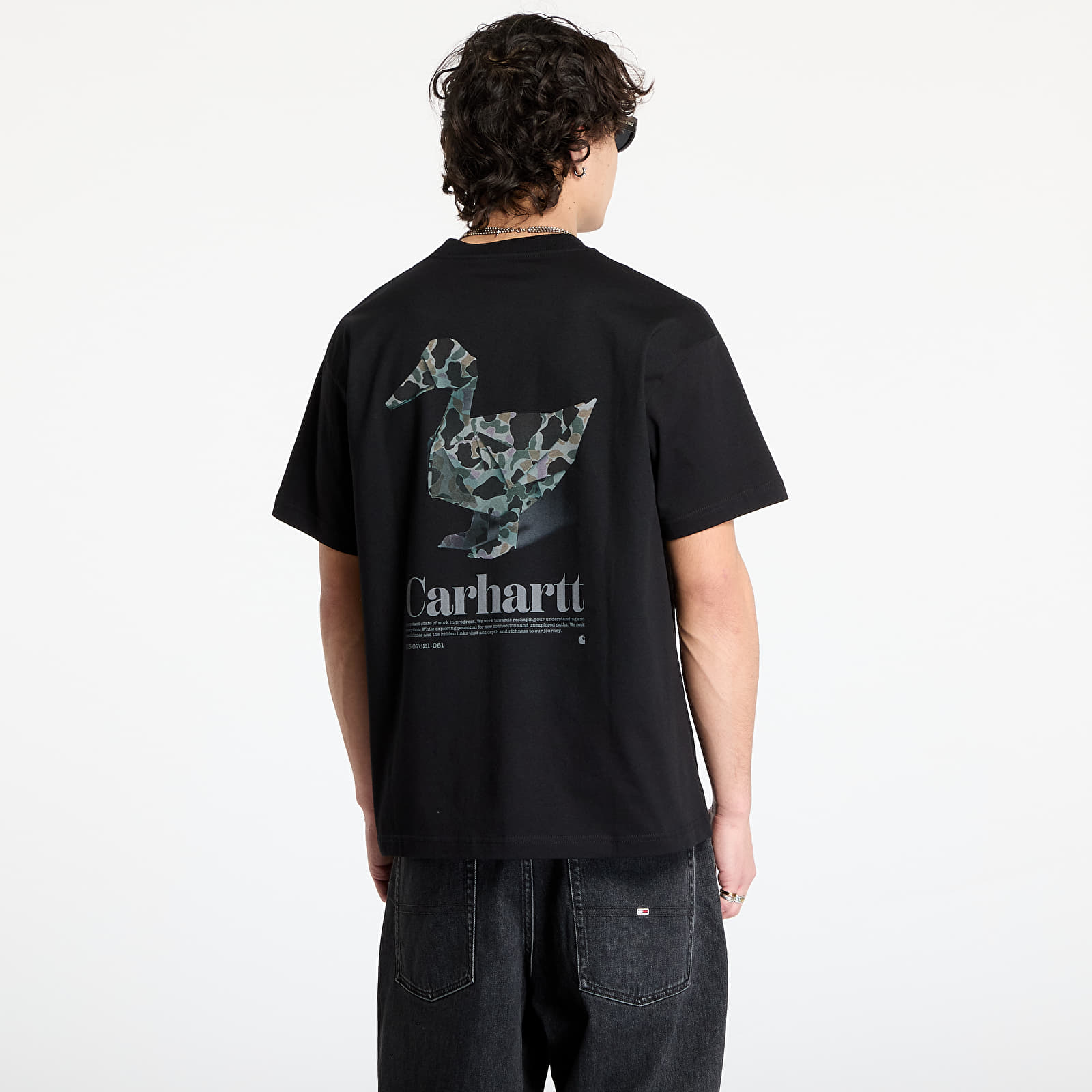 Majice Carhartt WIP S/S Fold Duck T-Shirt UNISEX Black