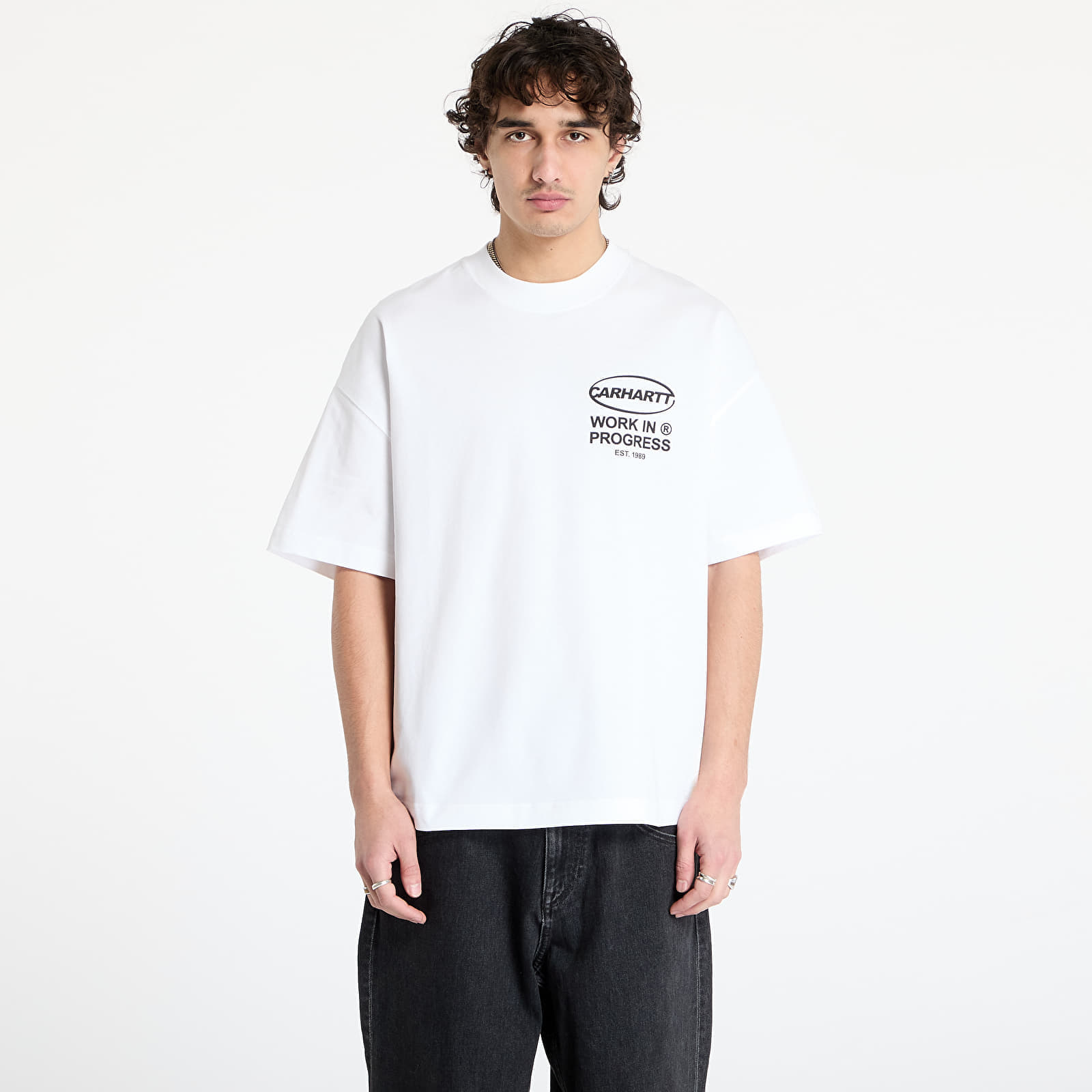 T-shirt Carhartt WIP S/S Body Of Work T-Shirt UNISEX White/ Black XL