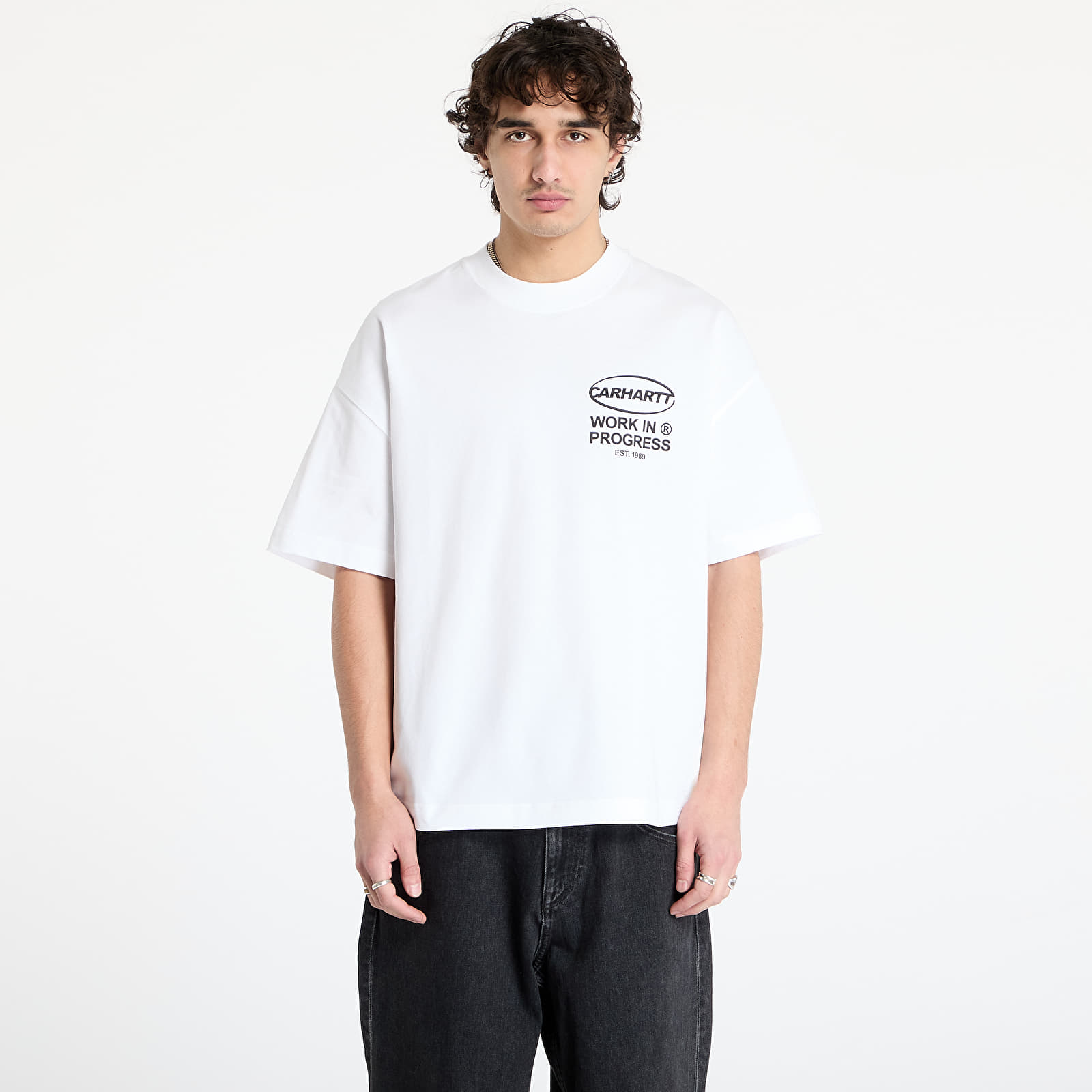 Camisetas Carhartt WIP S/S Body Of Work T-Shirt UNISEX White/ Black