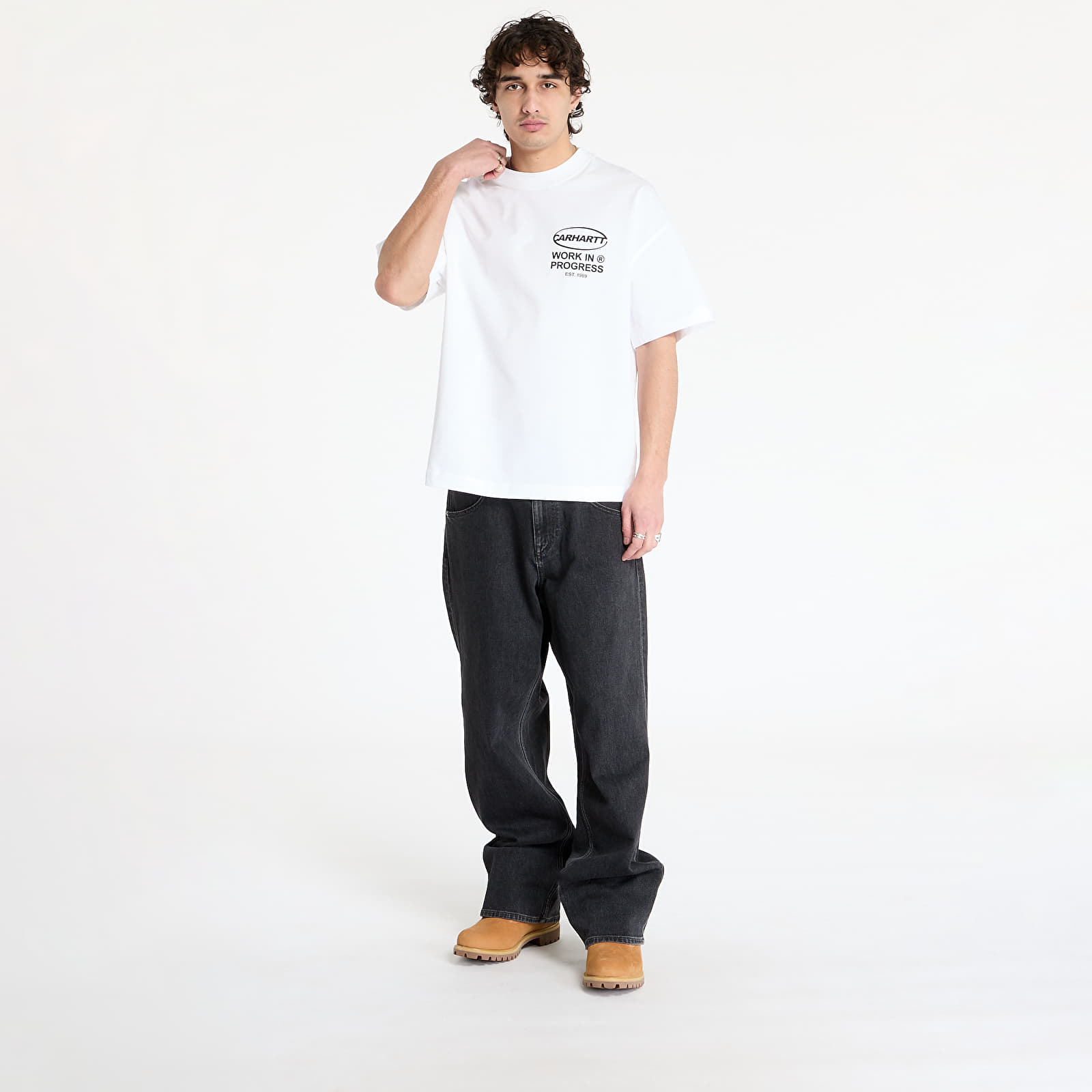 Camisetas Carhartt WIP S/S Body Of Work T-Shirt UNISEX White/ Black