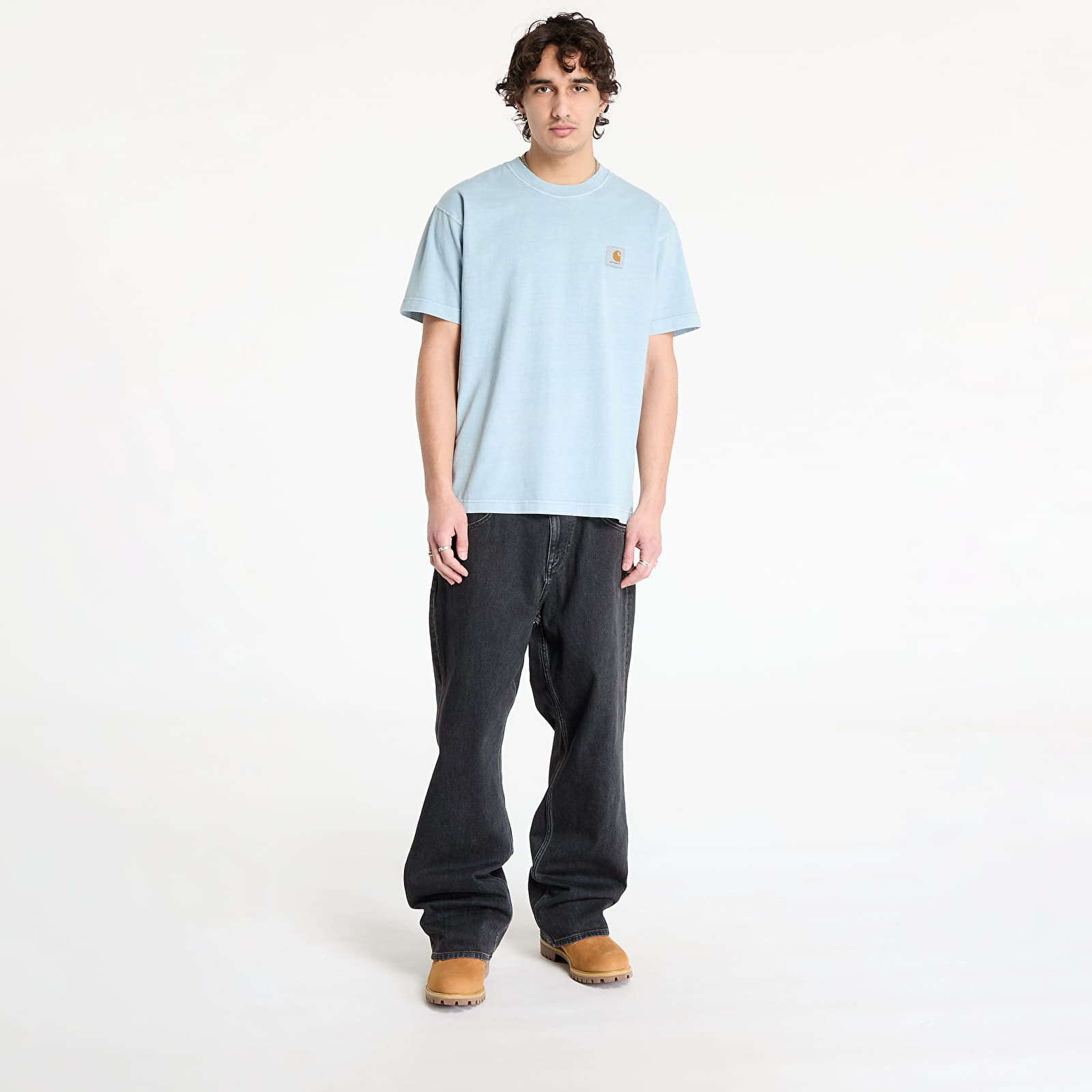 T-shirts Carhartt WIP S/S Vista T-Shirt UNISEX Dusty Ice Garment Dyed