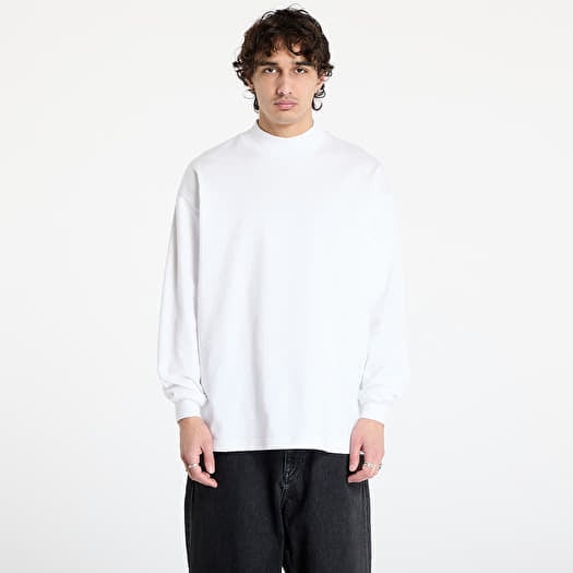 T-shirt Carhartt WIP Long Sleeve Script Mockneck T-Shirt UNISEX White