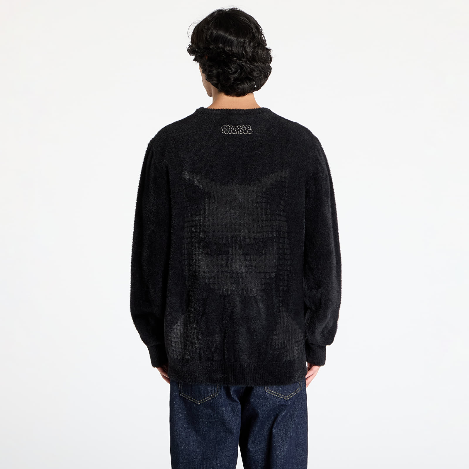 Maglioni da uomo RIPNDIP Internal Mohair Sweater Black