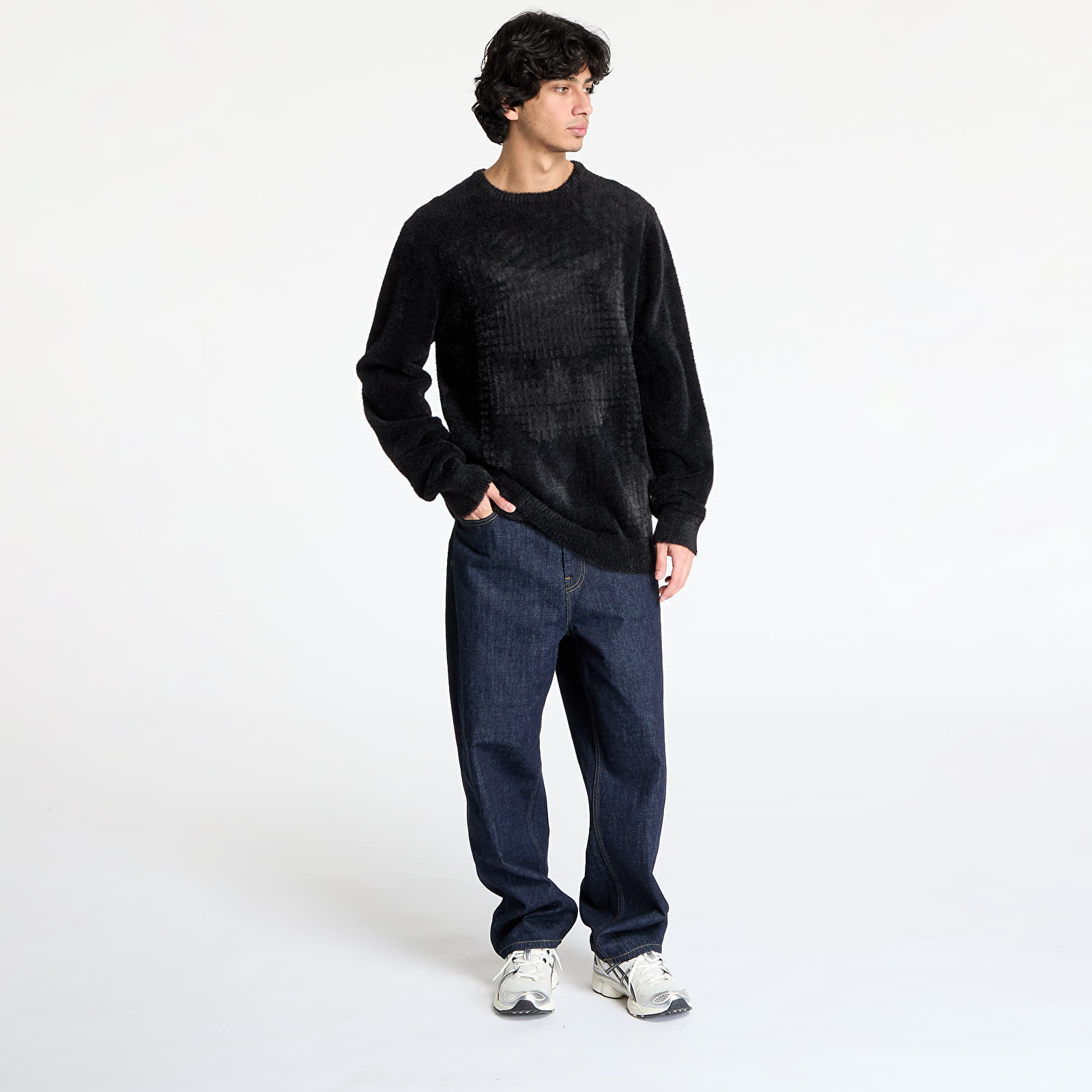 Maglioni da uomo RIPNDIP Internal Mohair Sweater Black