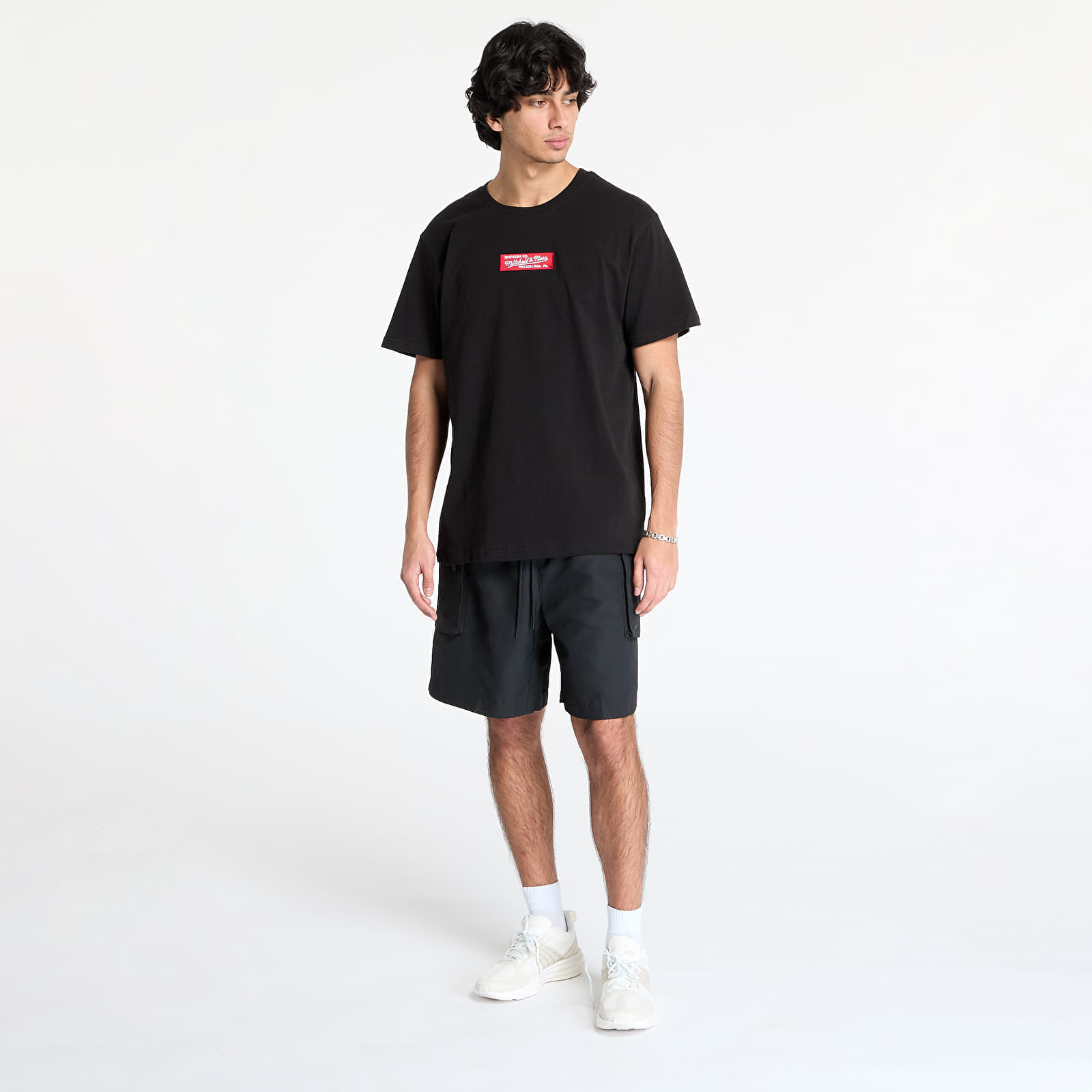 Mitchell & Ness T-shirt Mitchell & Ness Branded M&N Box Logo Tee Black M - 4