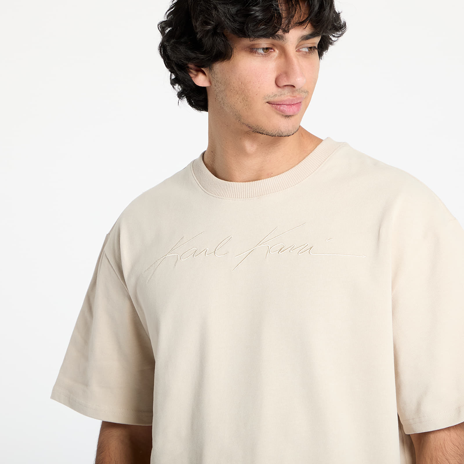 T-shirts Karl Kani Autograph Heavy Jersey Boxy Tee Sand