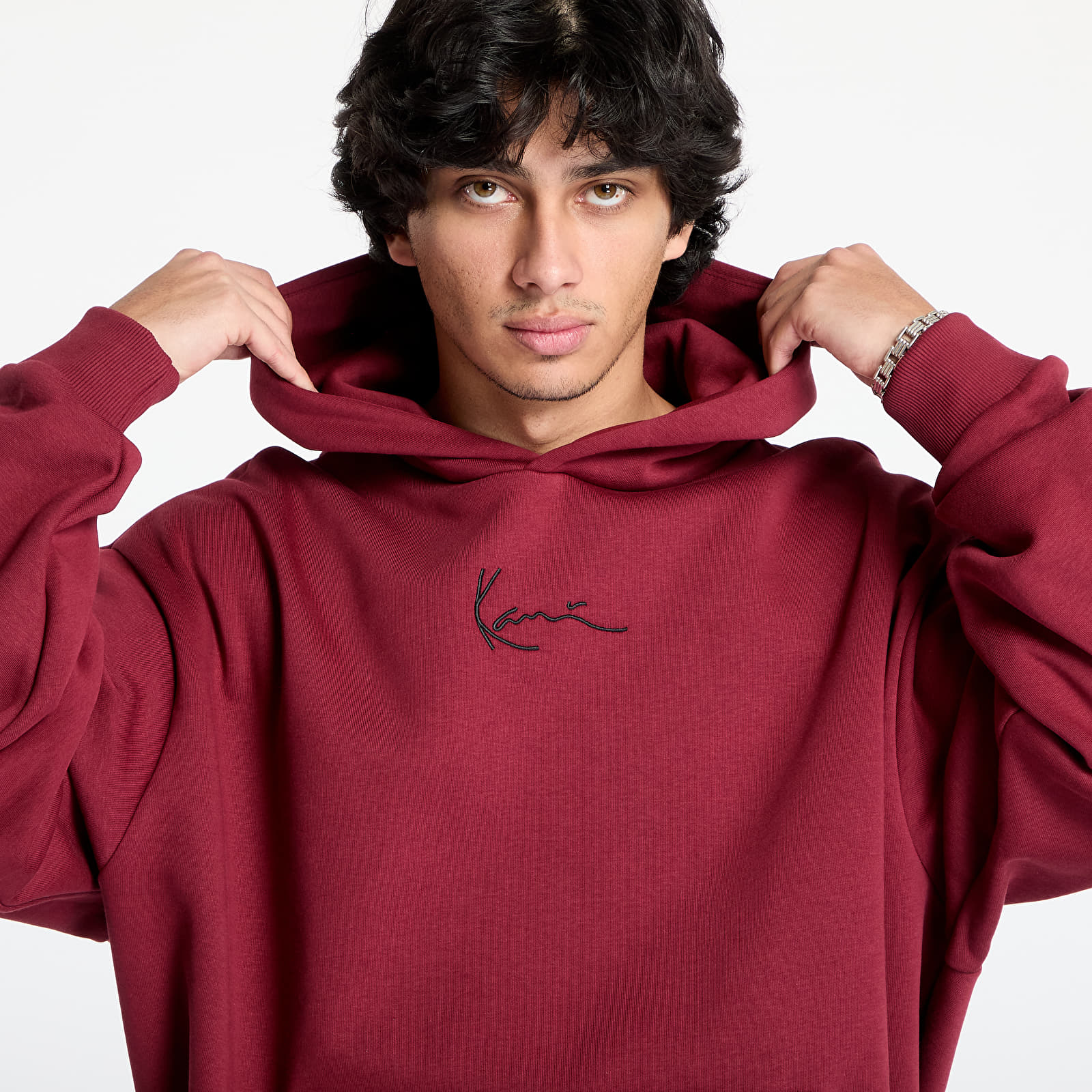 Sweatshirts Karl Kani Small Signature Essential OS Hoodie Dark Red