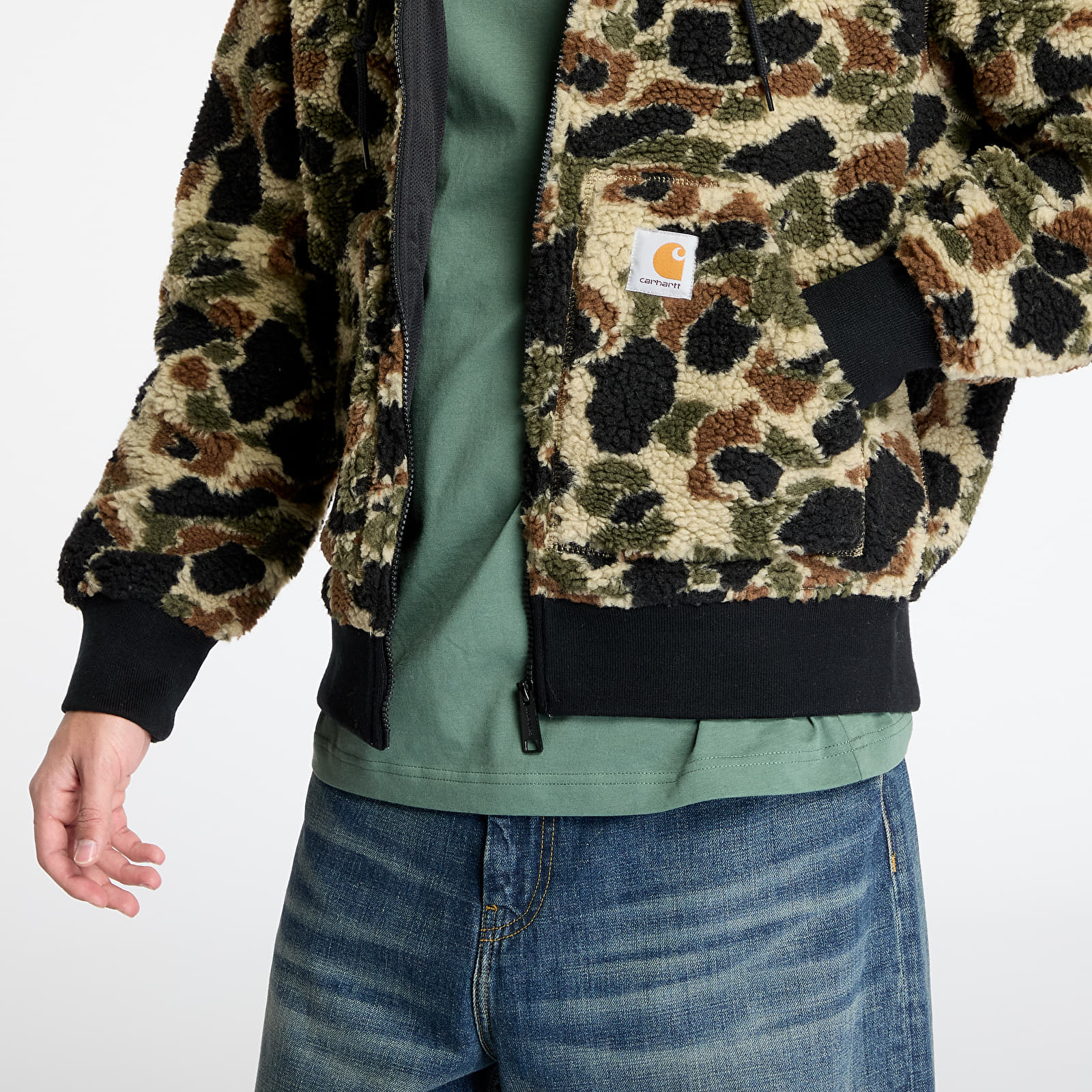 Мужские жилеты Carhartt WIP OG Active Liner UNISEX Camo Duck Jacquard/ Green