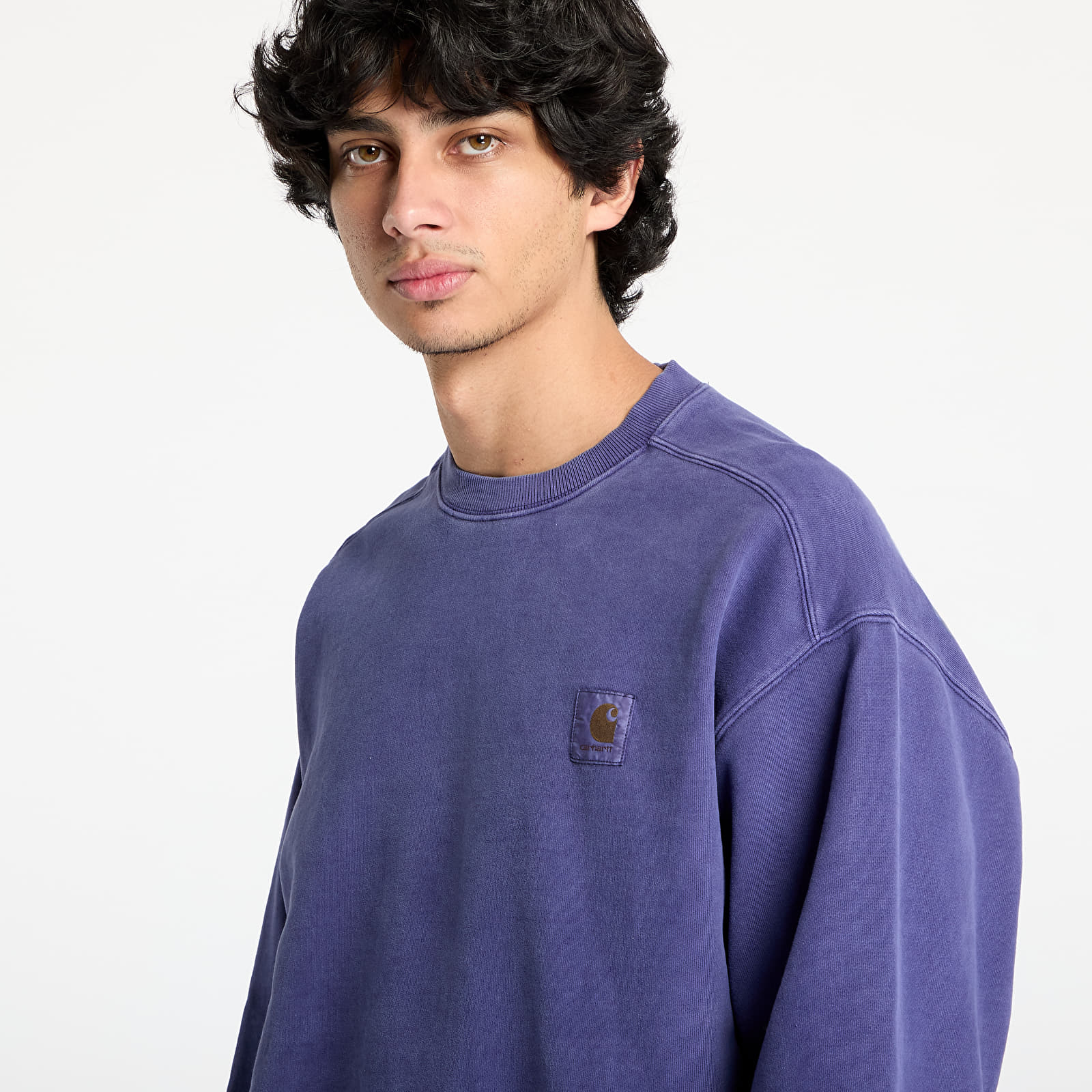 Pánské mikiny Carhartt WIP Vista Sweatshirt UNISEX Aura Garment Dyed