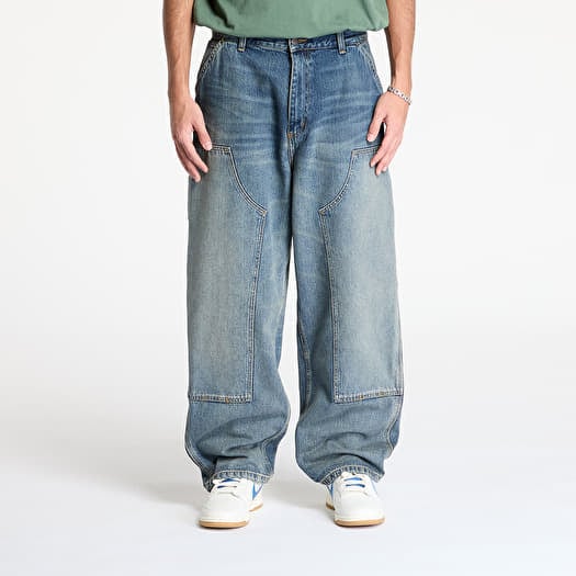Carhartt WIP W' Brandon Double Knee Pant Blue Worn Used Wash