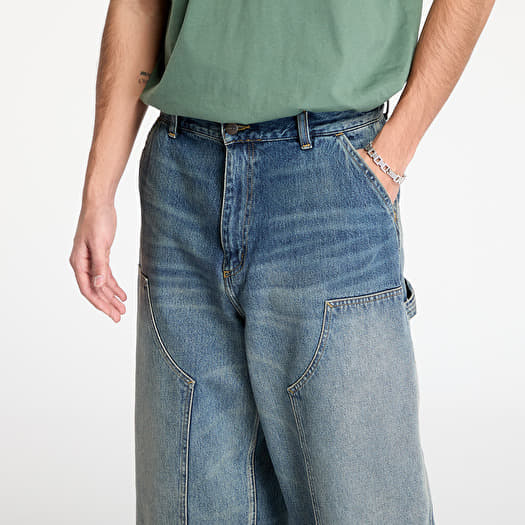 Carhartt WIP W' Brandon Double Knee Pant Blue Worn Used Wash | Queens