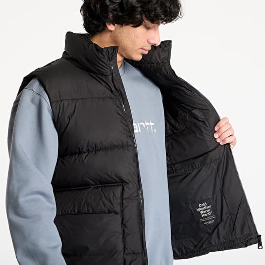 Men's vests Carhartt WIP Springfield Vest UNISEX Black/ Misty Grey