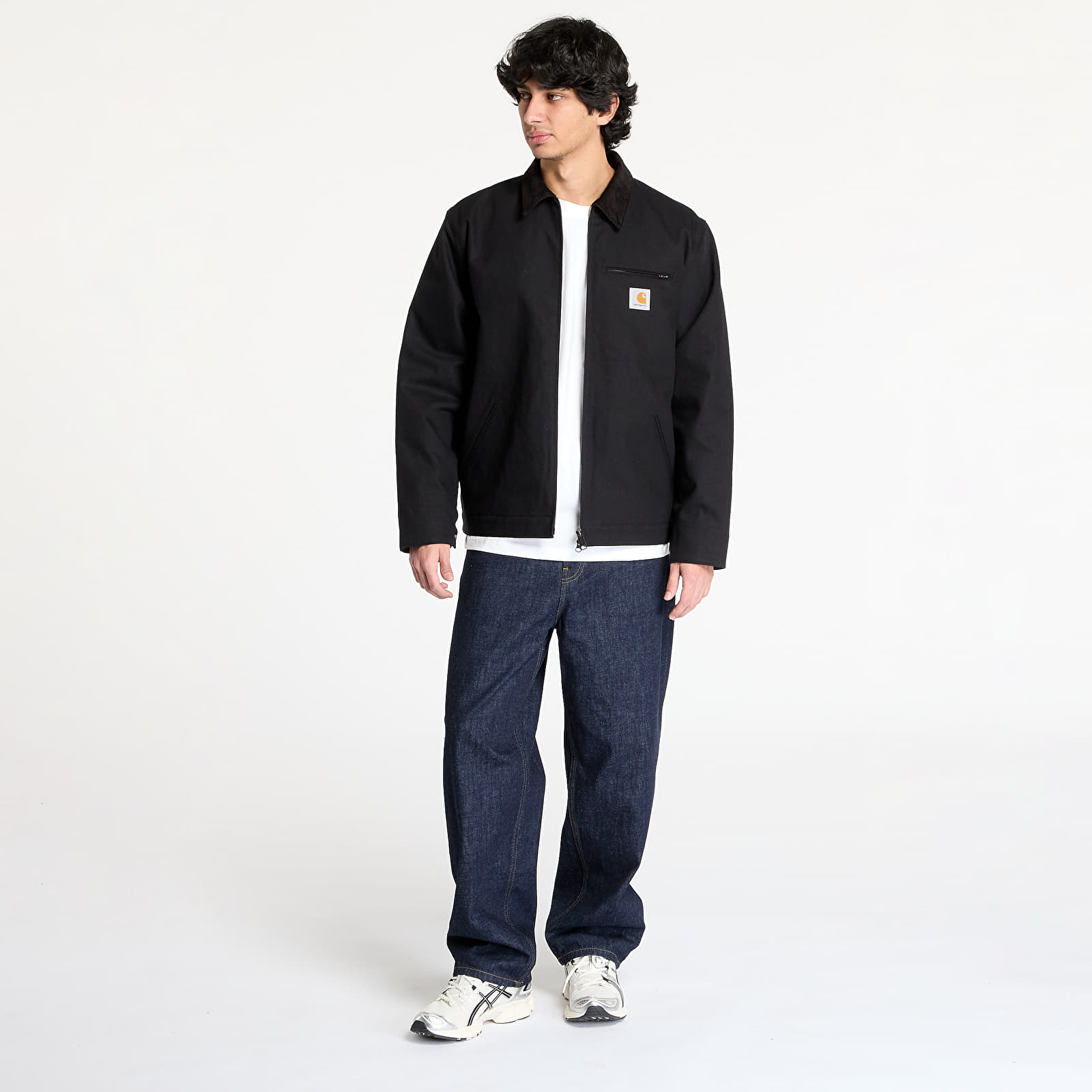 Pánské bundy Carhartt WIP Detroit Jacket UNISEX Black/ Black Rigid