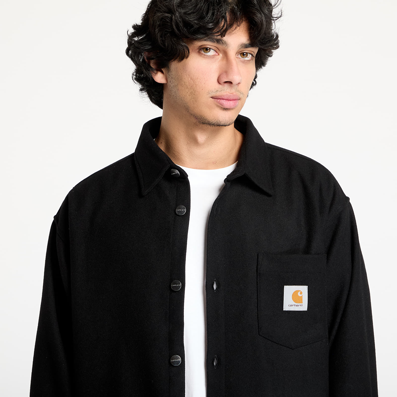 Camisas para hombre Carhartt WIP Torin Shirt UNISEX Black