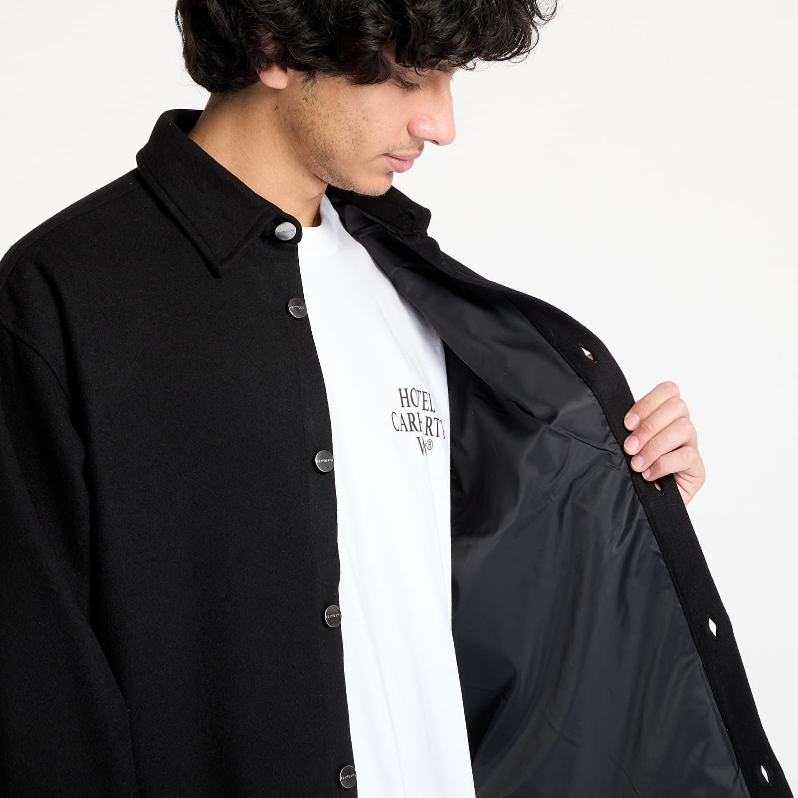 Camisas para hombre Carhartt WIP Torin Shirt UNISEX Black