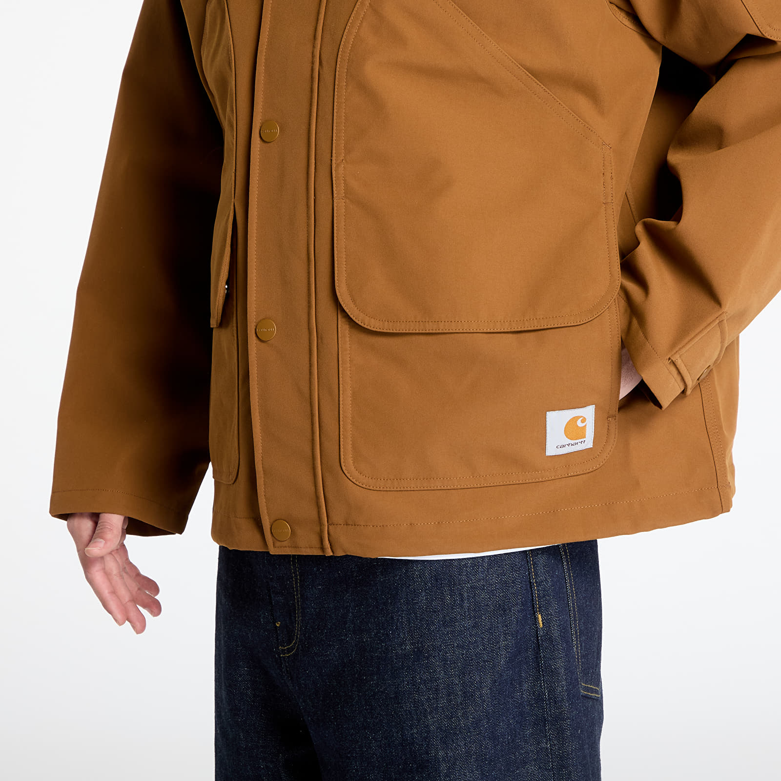 Men's jackets Carhartt WIP Clarton Jacket UNISEX Hamilton Brown/ Tobacco