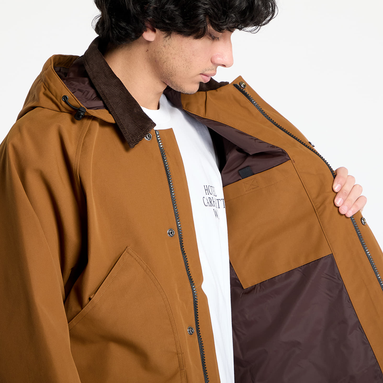 Men's jackets Carhartt WIP Clarton Jacket UNISEX Hamilton Brown/ Tobacco