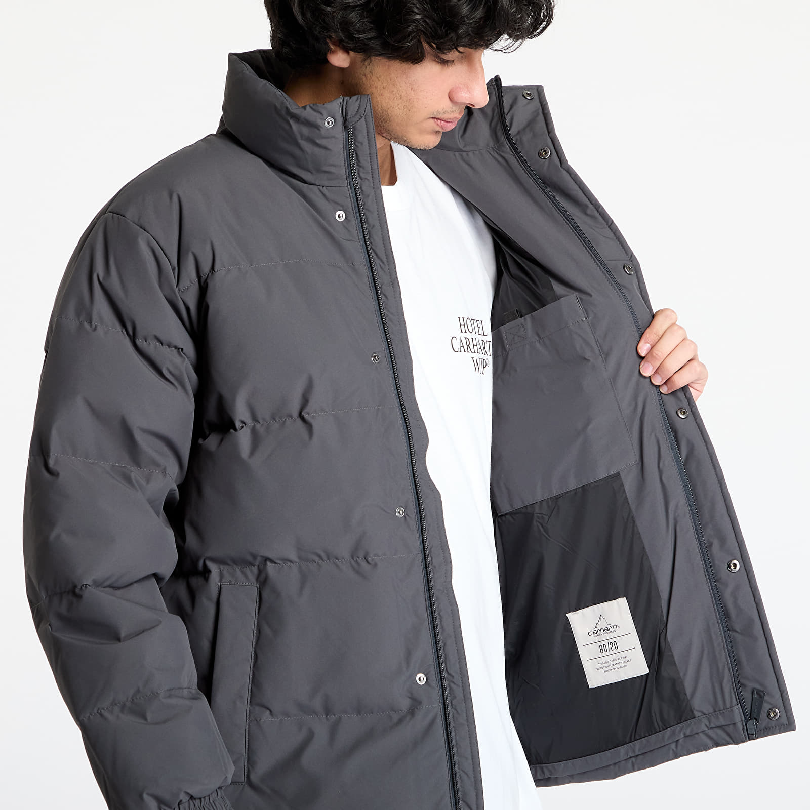 Men's jackets Carhartt WIP Danville Jacket UNISEX Graphite/ White