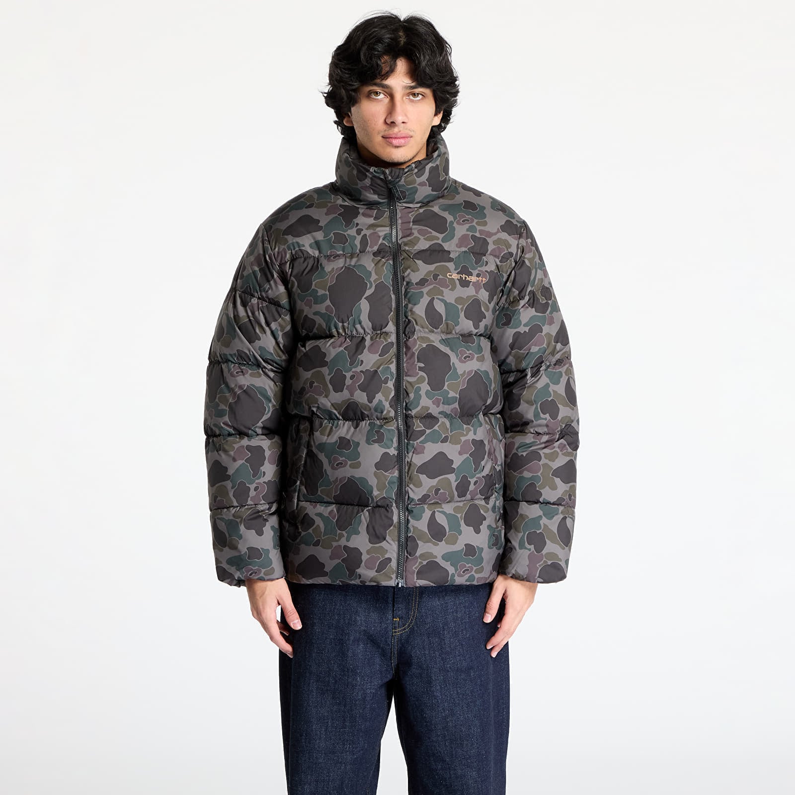 Geacă cu pene Carhartt WIP Springfield Jacket UNISEX Camo Duck/ Grey/ Hamilton Brown XL