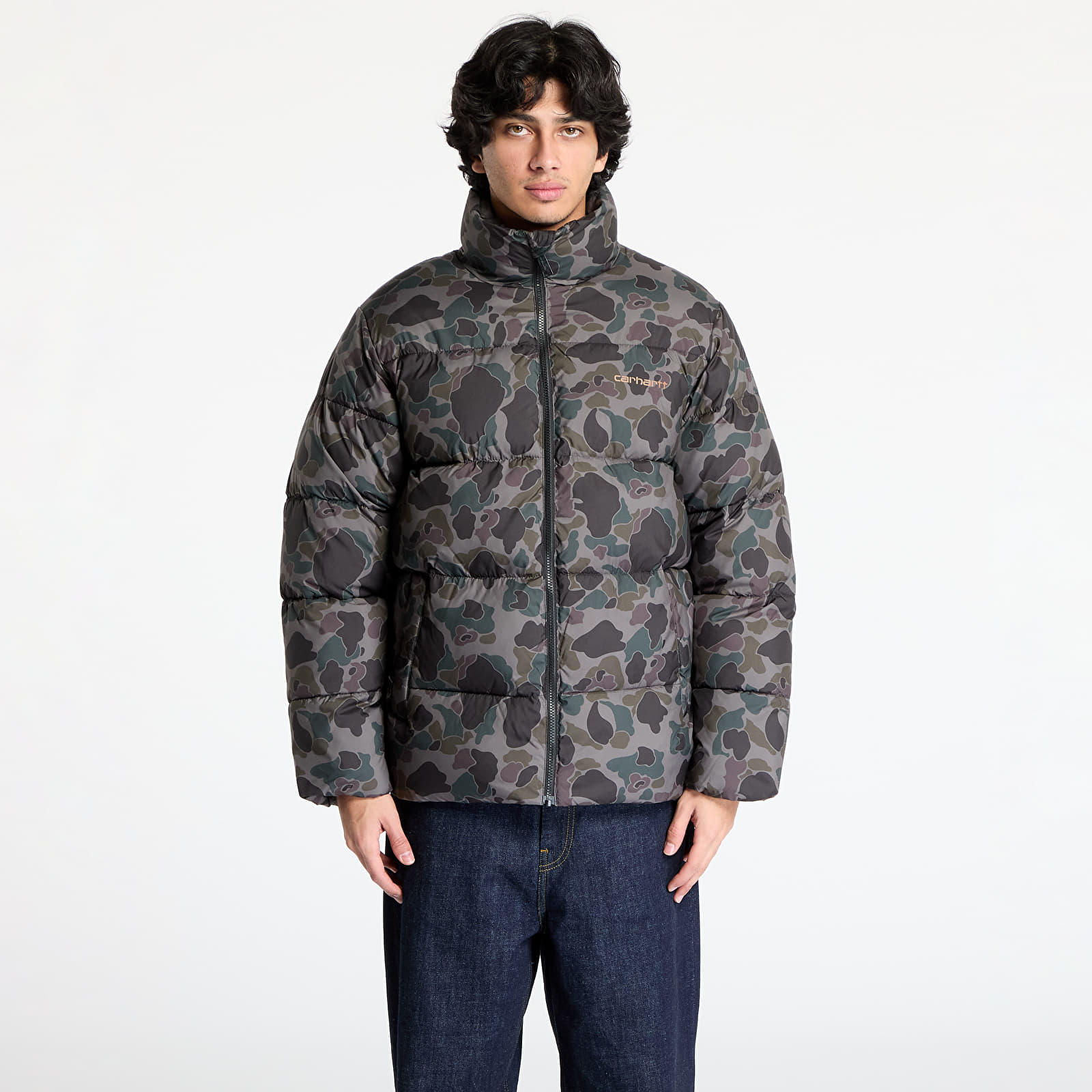 Chaquetas de plumas para hombre Carhartt WIP Springfield Jacket UNISEX Camo Duck/ Grey/ Hamilton Brown