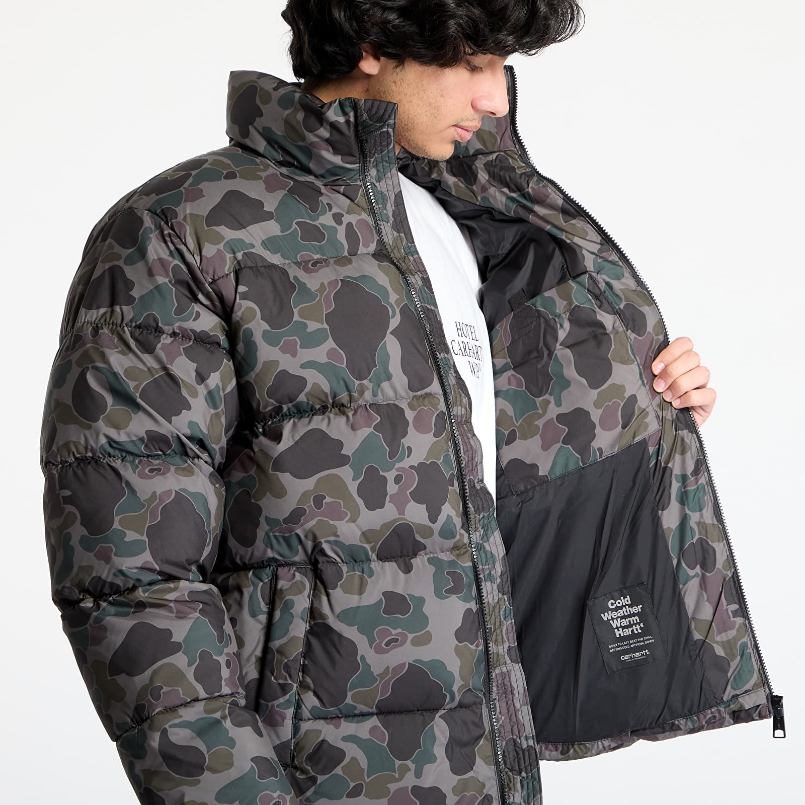 Chaquetas de plumas para hombre Carhartt WIP Springfield Jacket UNISEX Camo Duck/ Grey/ Hamilton Brown