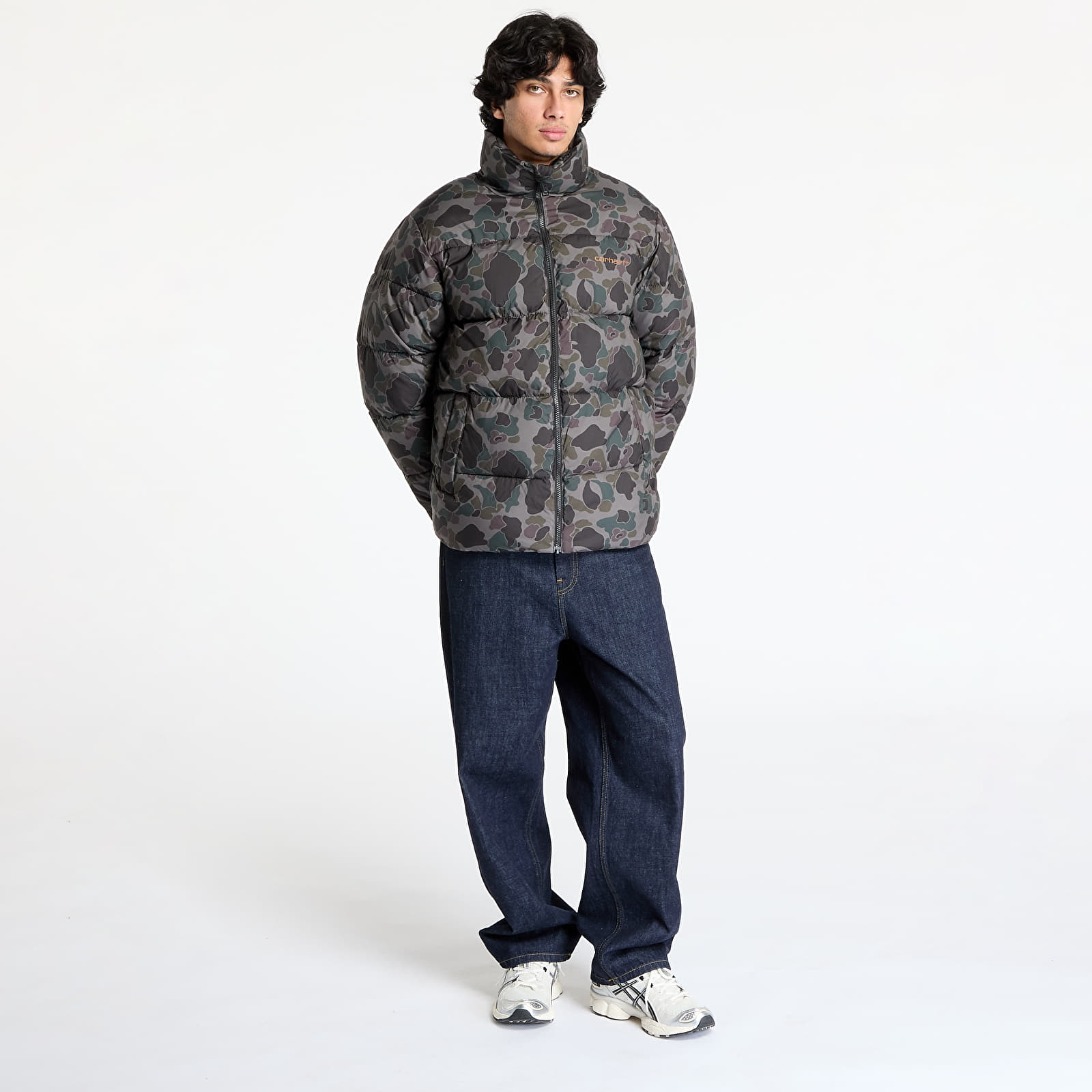Chaquetas de plumas para hombre Carhartt WIP Springfield Jacket UNISEX Camo Duck/ Grey/ Hamilton Brown
