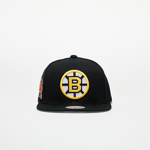 Cap Mitchell & Ness NHL Conference Patch Snapback Vntg Boston Bruins Black