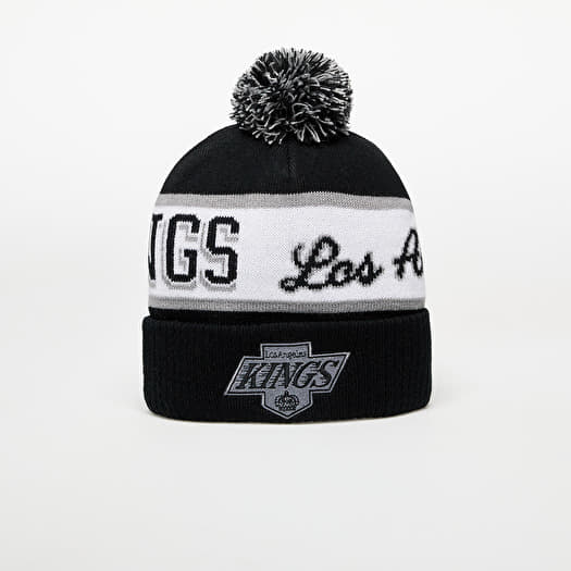 Šešir Mitchell & Ness NHL Block Sweep Pom Knit Vntg Los Angeles Kings Black