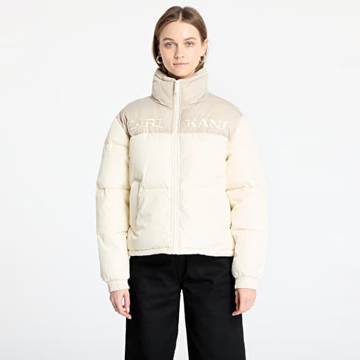 Bunda Karl Kani Retro Essential Puffer Jacket Off White/ Sand