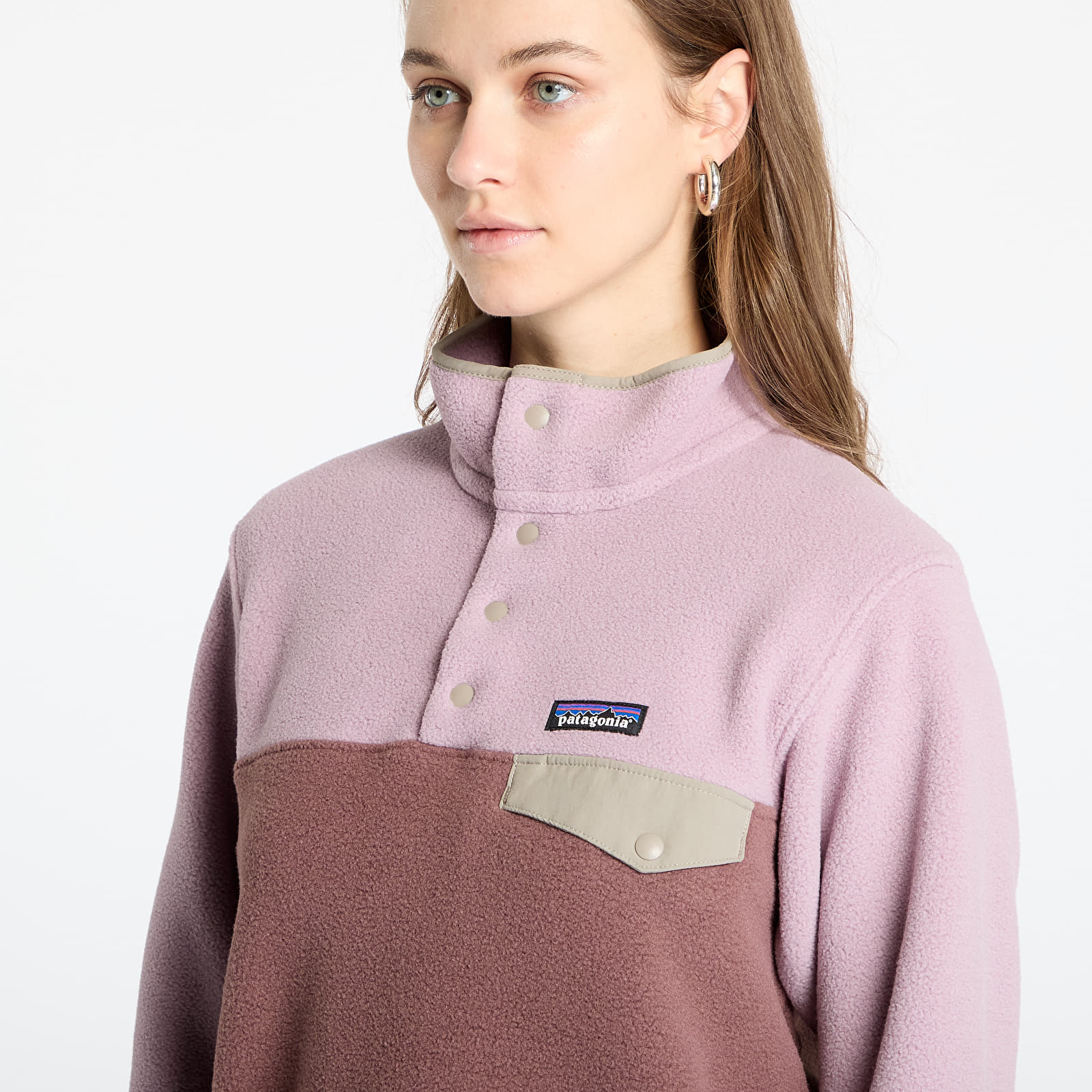 Hoodies and sweatshirts  Patagonia W's LW Synch Snap-T P/O Dulse Mauve